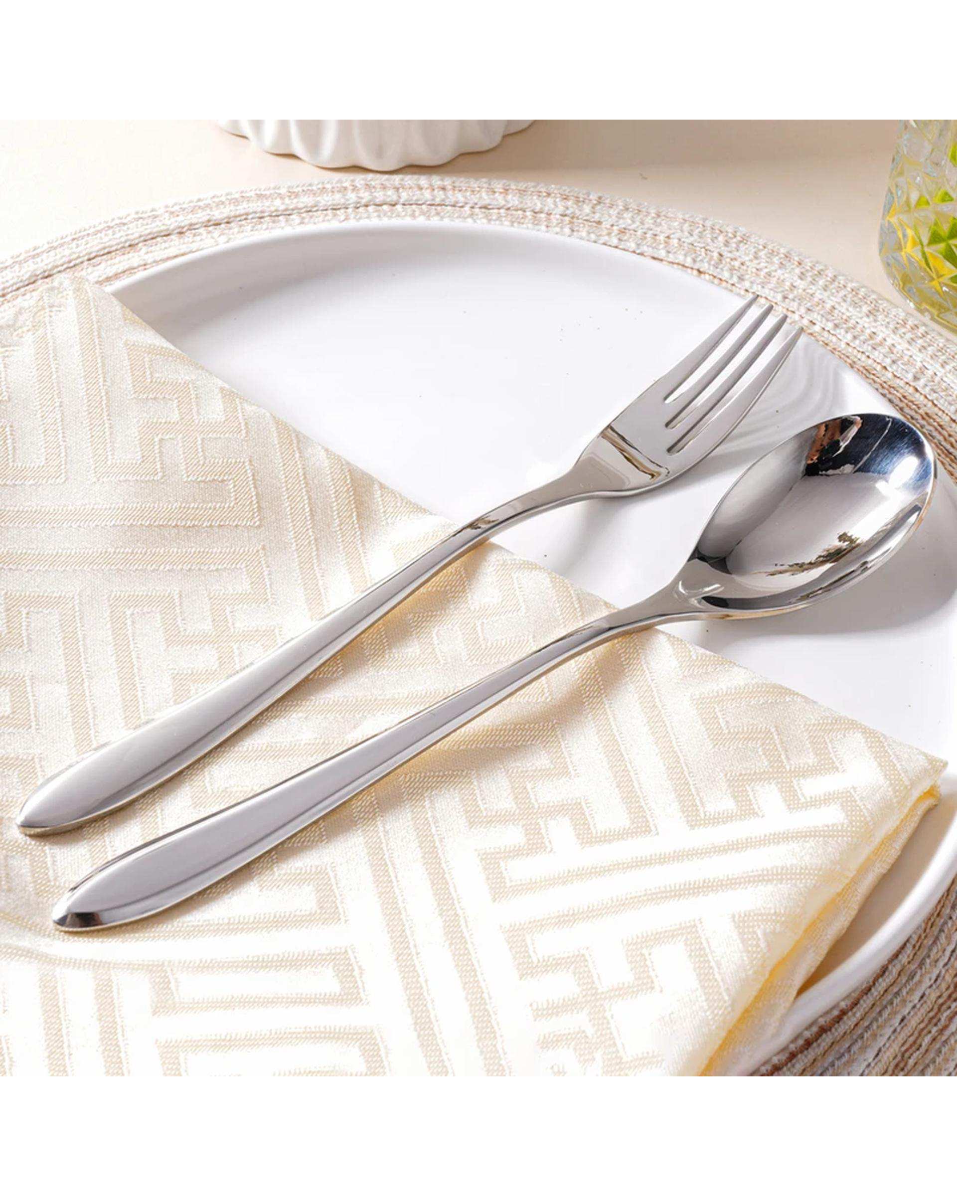 سرویس قاشق و چنگال 4 پارچه استیل جی فی نی GIFFINI مدل 05