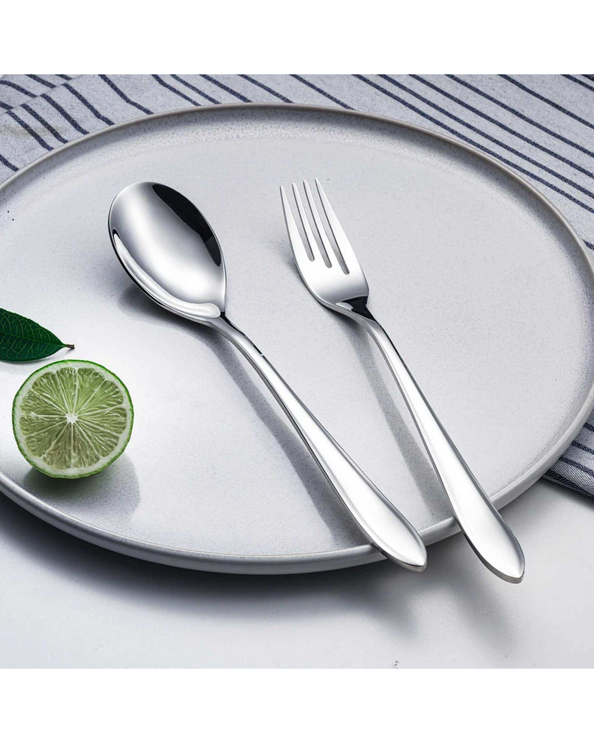 سرویس قاشق و چنگال 4 پارچه استیل جی فی نی GIFFINI مدل 05