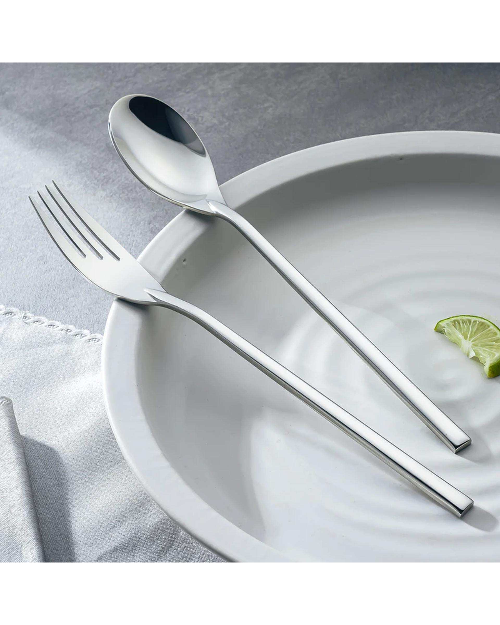 سرویس قاشق و چنگال 4 پارچه استیل جی فی نی GIFFINI مدل 53