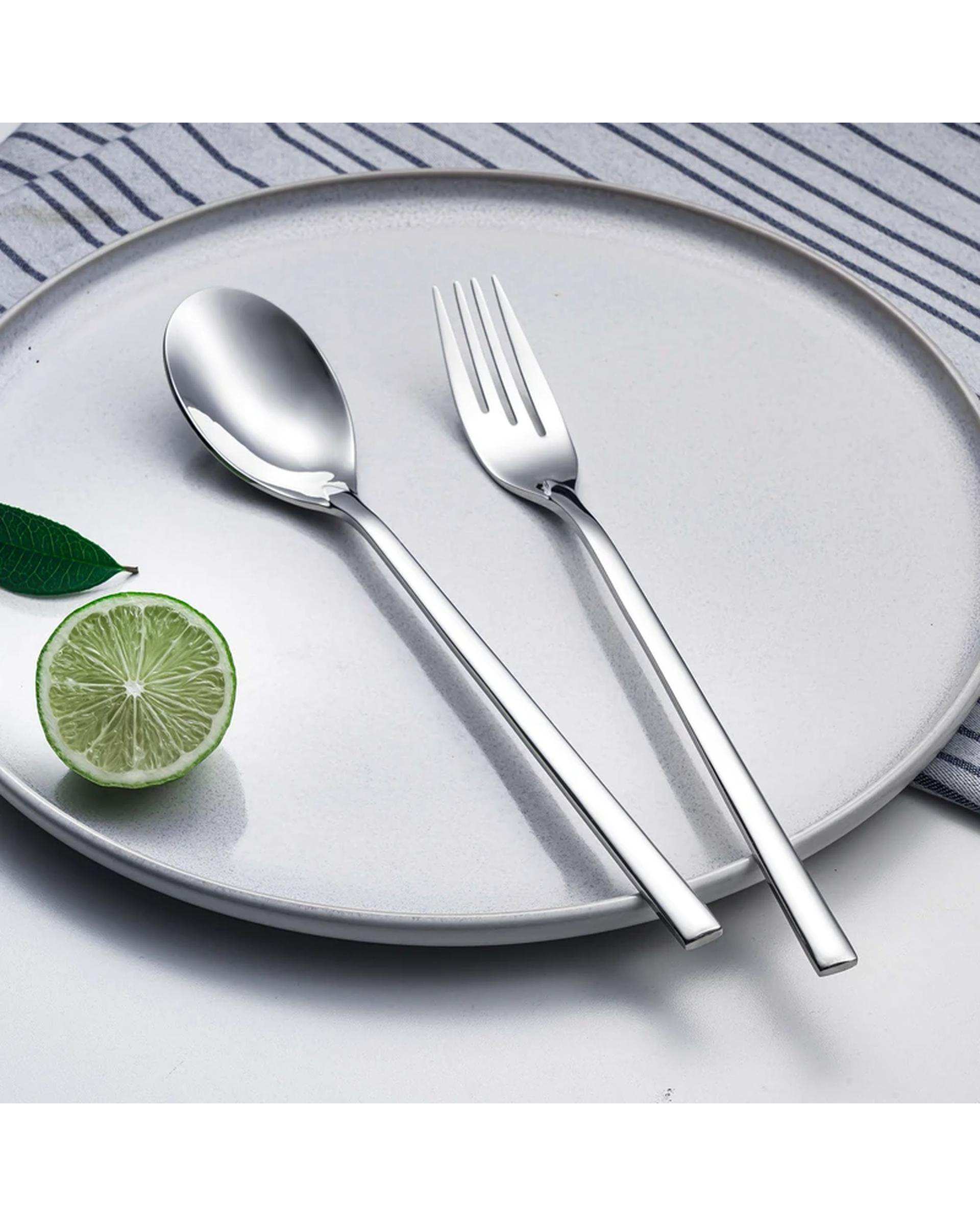 سرویس قاشق و چنگال 4 پارچه استیل جی فی نی GIFFINI مدل 53