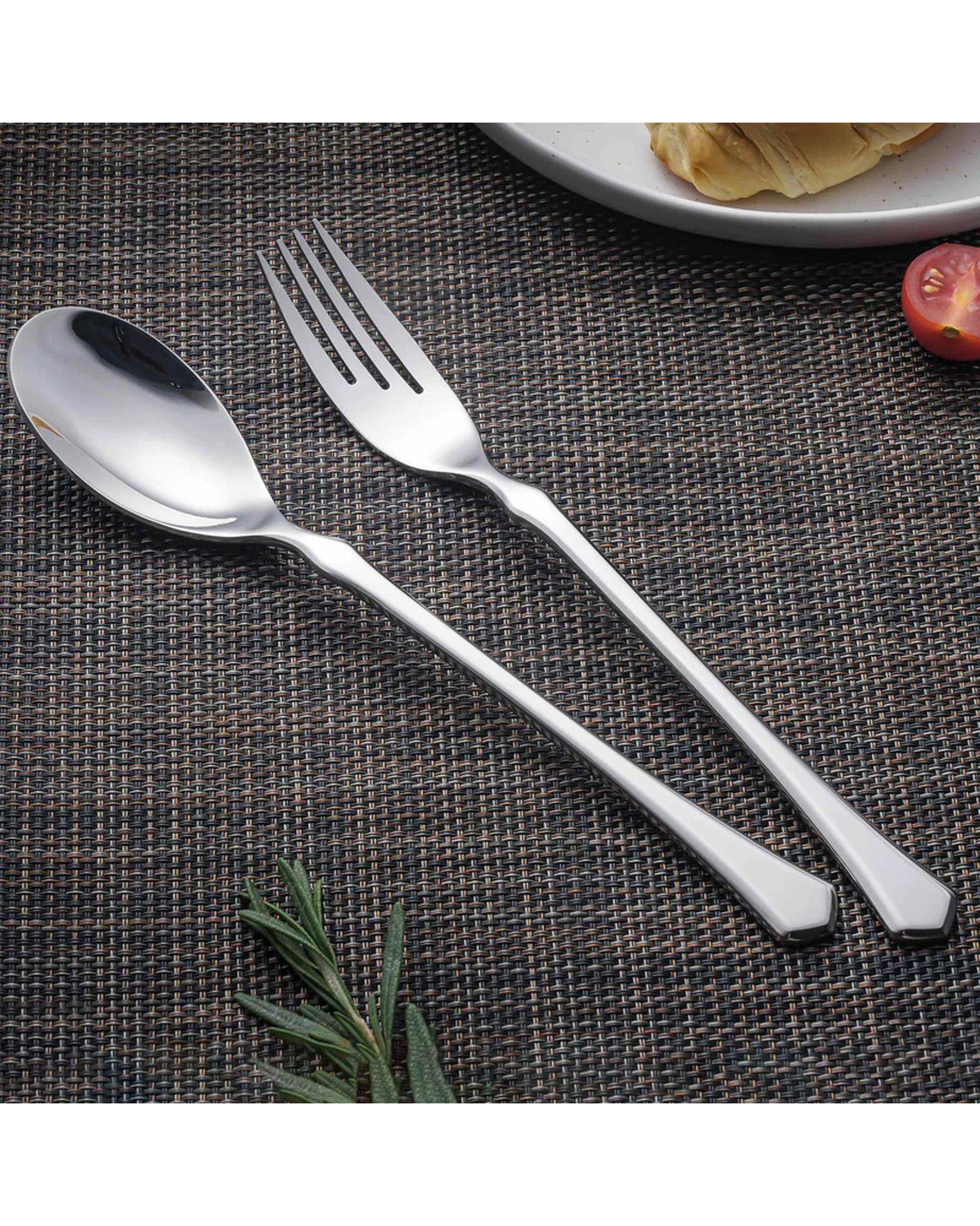 سرویس قاشق و چنگال 4 پارچه استیل جی فی نی GIFFINI مدل 58