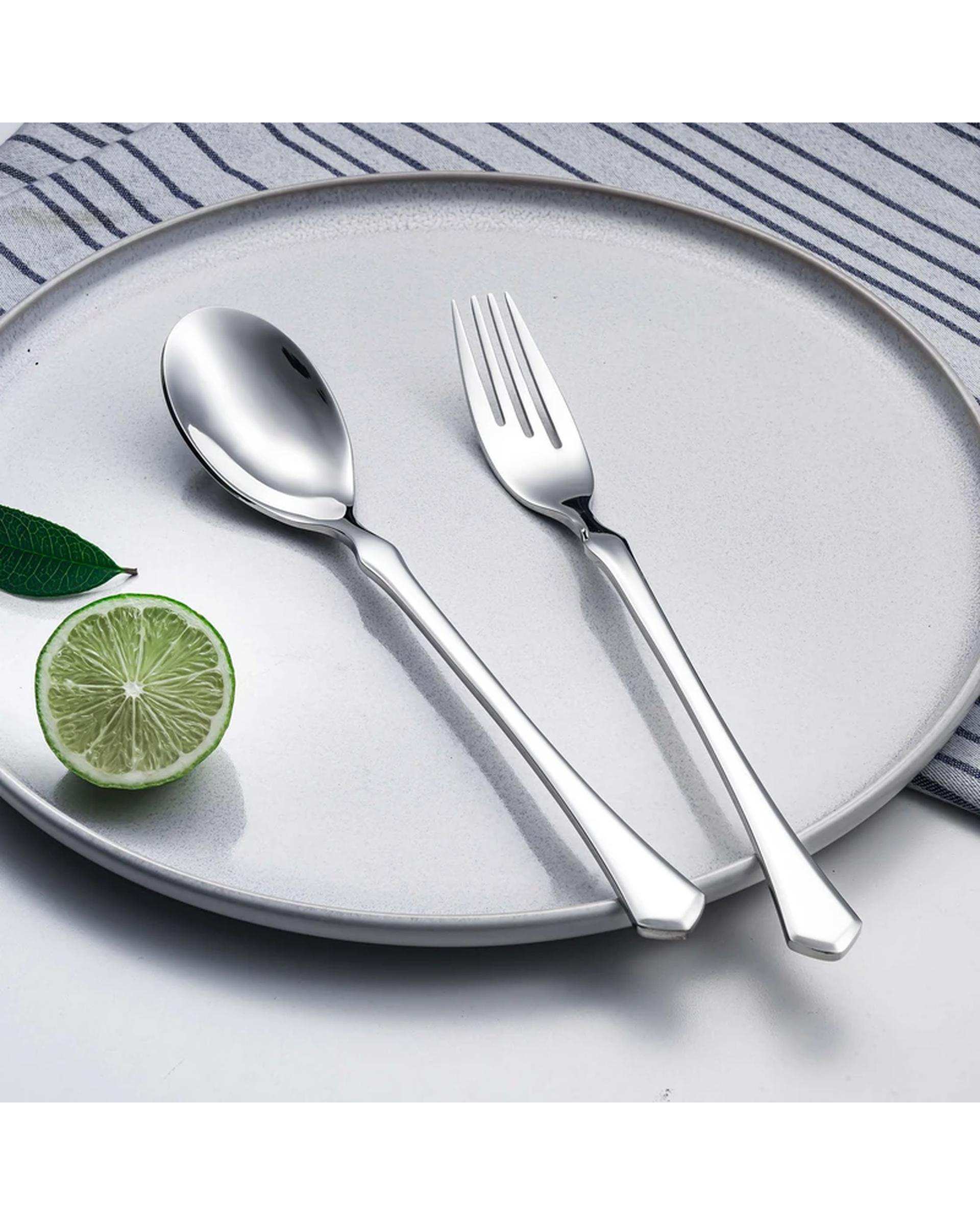 سرویس قاشق و چنگال 4 پارچه استیل جی فی نی GIFFINI مدل 58