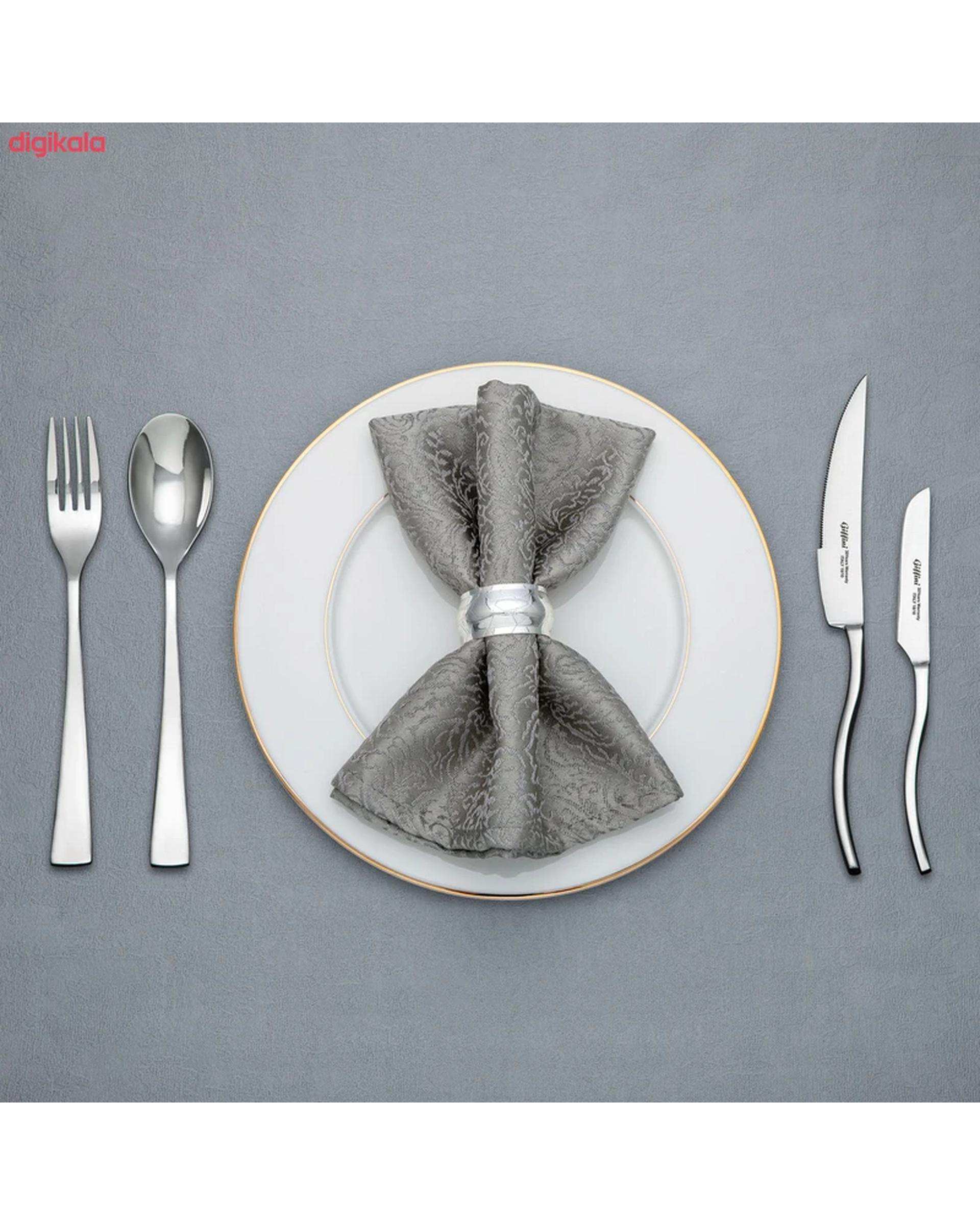 سرویس قاشق و چنگال 142 پارچه استیل جی فی نی GIFFINI مدل L-85 لاکچری