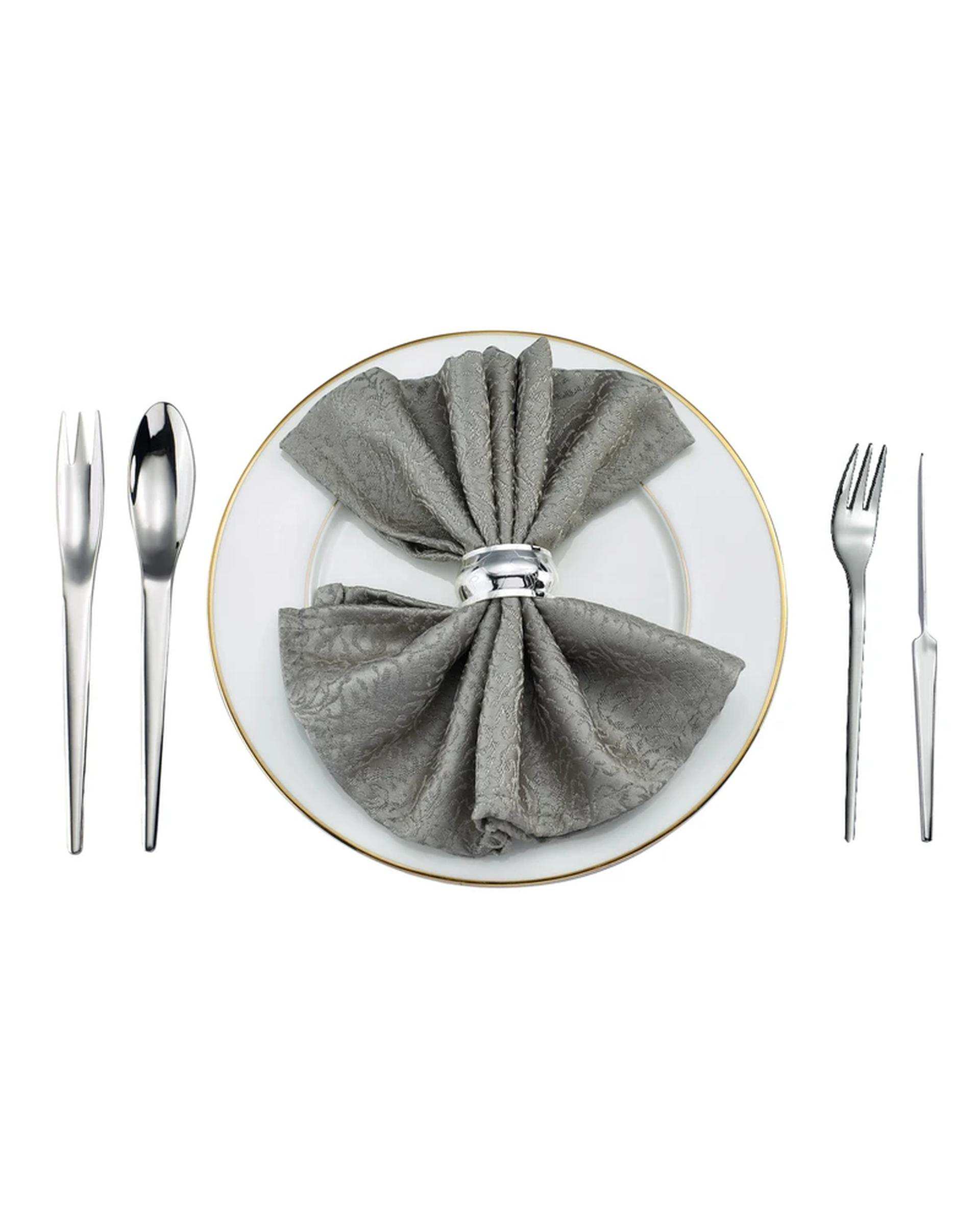 سرویس قاشق و چنگال 10 پارچه استیل جی فی نی GIFFINI مدل 194 رژیمی