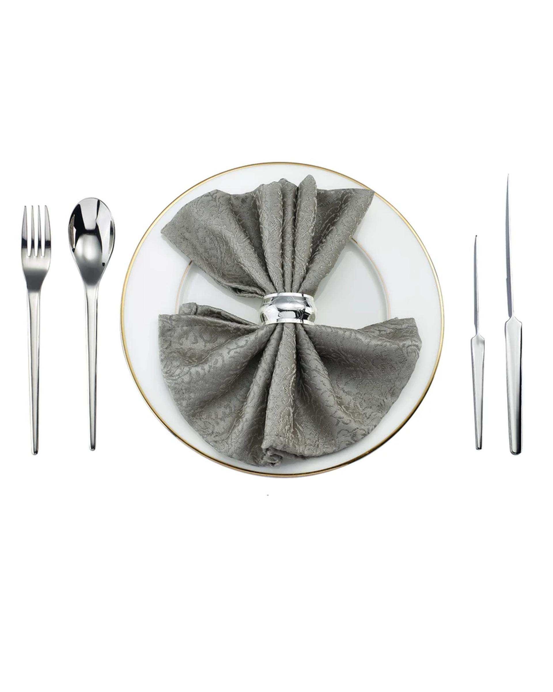 سرویس قاشق و چنگال 142 پارچه استیل جی فی نی GIFFINI مدل لاکچری کد 068