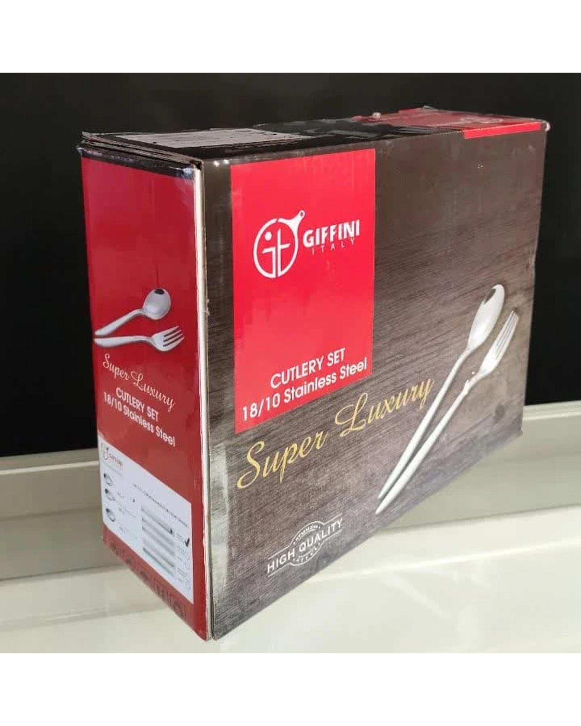 سرویس قاشق و چنگال 142 پارچه استیل جی فی نی GIFFINI مدل 458