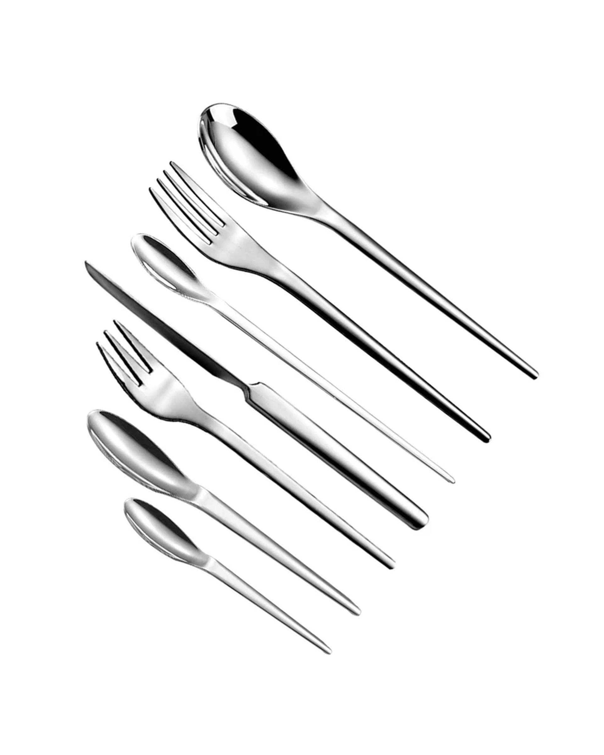 سرویس قاشق و چنگال و کارد 7 پارچه استیل جی فی نی GIFFINI مدل G-7