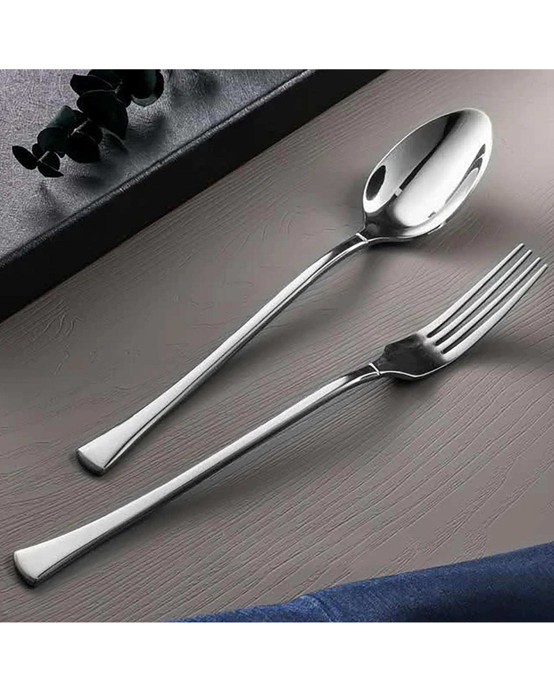 ست قاشق و چنگال استیل جی فی نی GIFFINI کد 04 مجموعه 4 عددی
