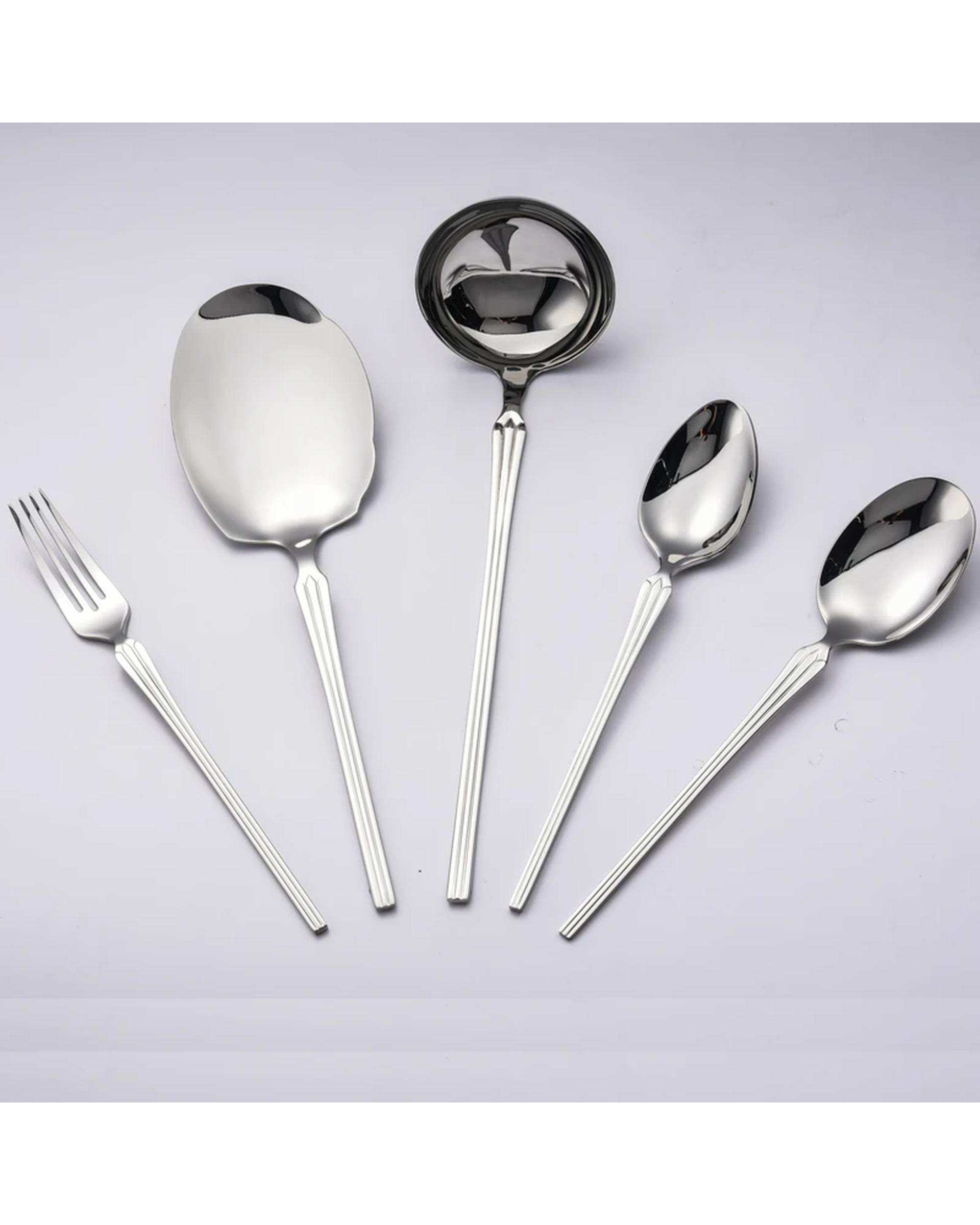 سرویس قاشق و چنگال 148 پارچه استیل جی فی نی GIFFINI مدل A-03 لاکچری