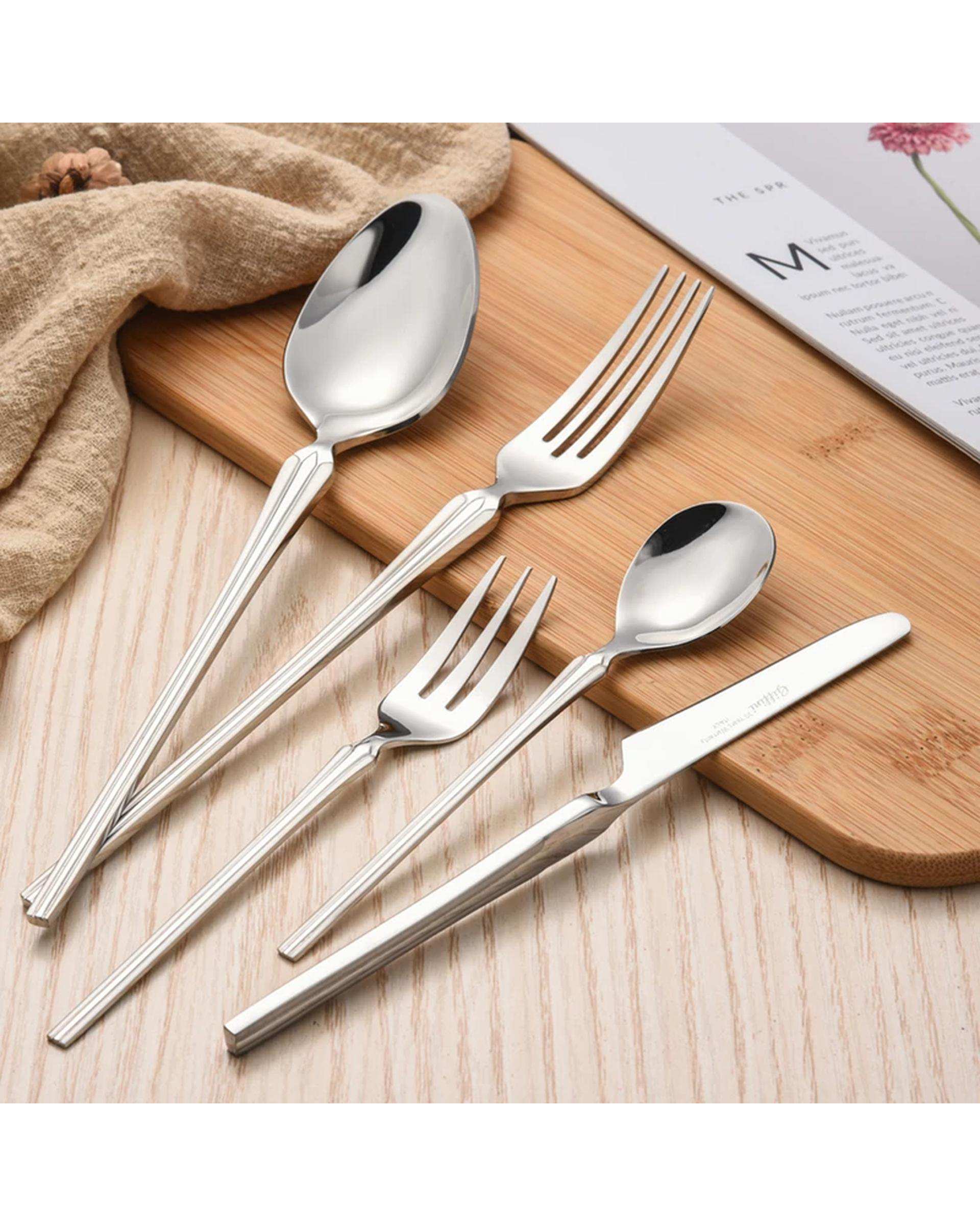 سرویس قاشق و چنگال 148 پارچه استیل جی فی نی GIFFINI مدل A-03 لاکچری