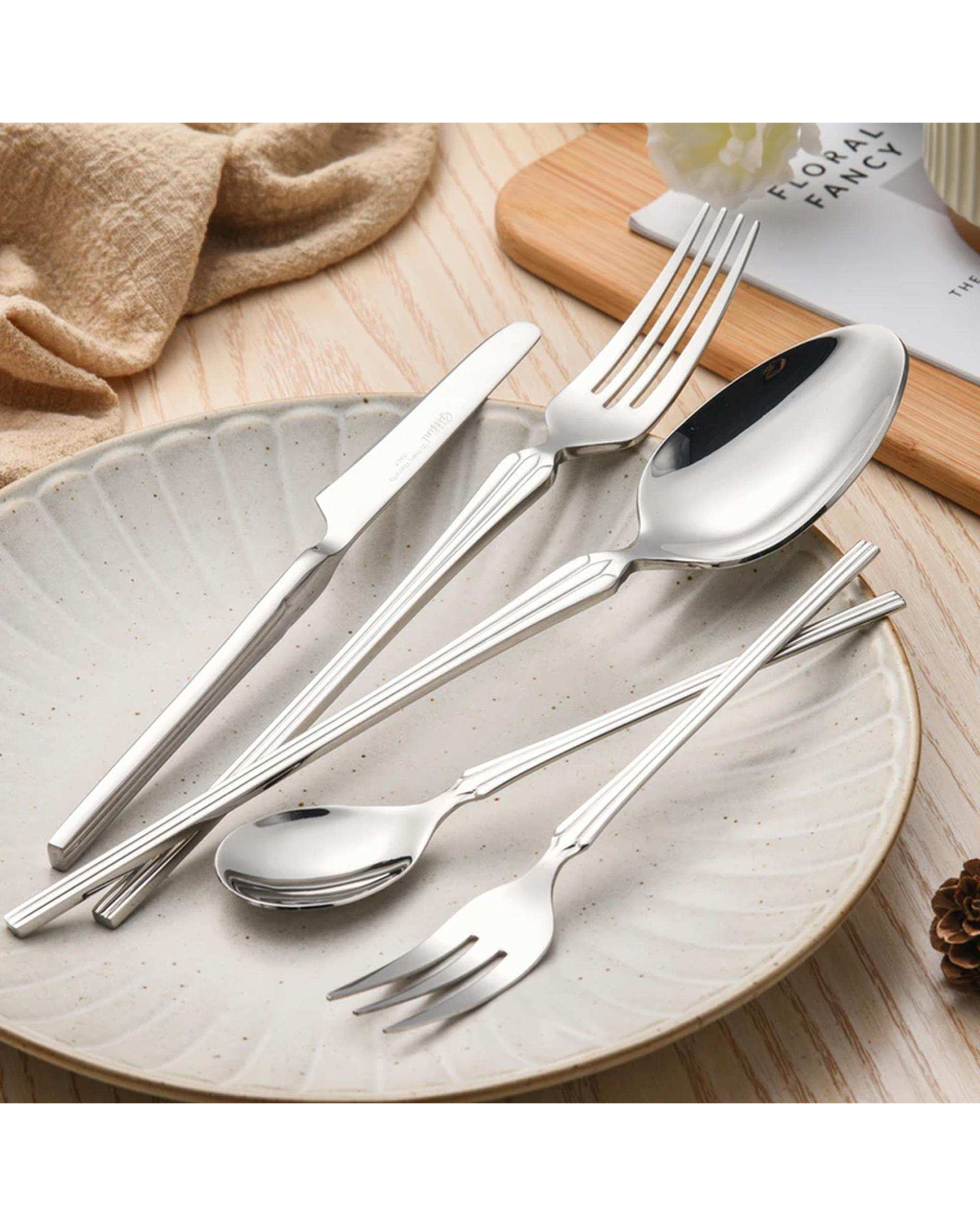 سرویس قاشق و چنگال 148 پارچه استیل جی فی نی GIFFINI مدل A-03 لاکچری