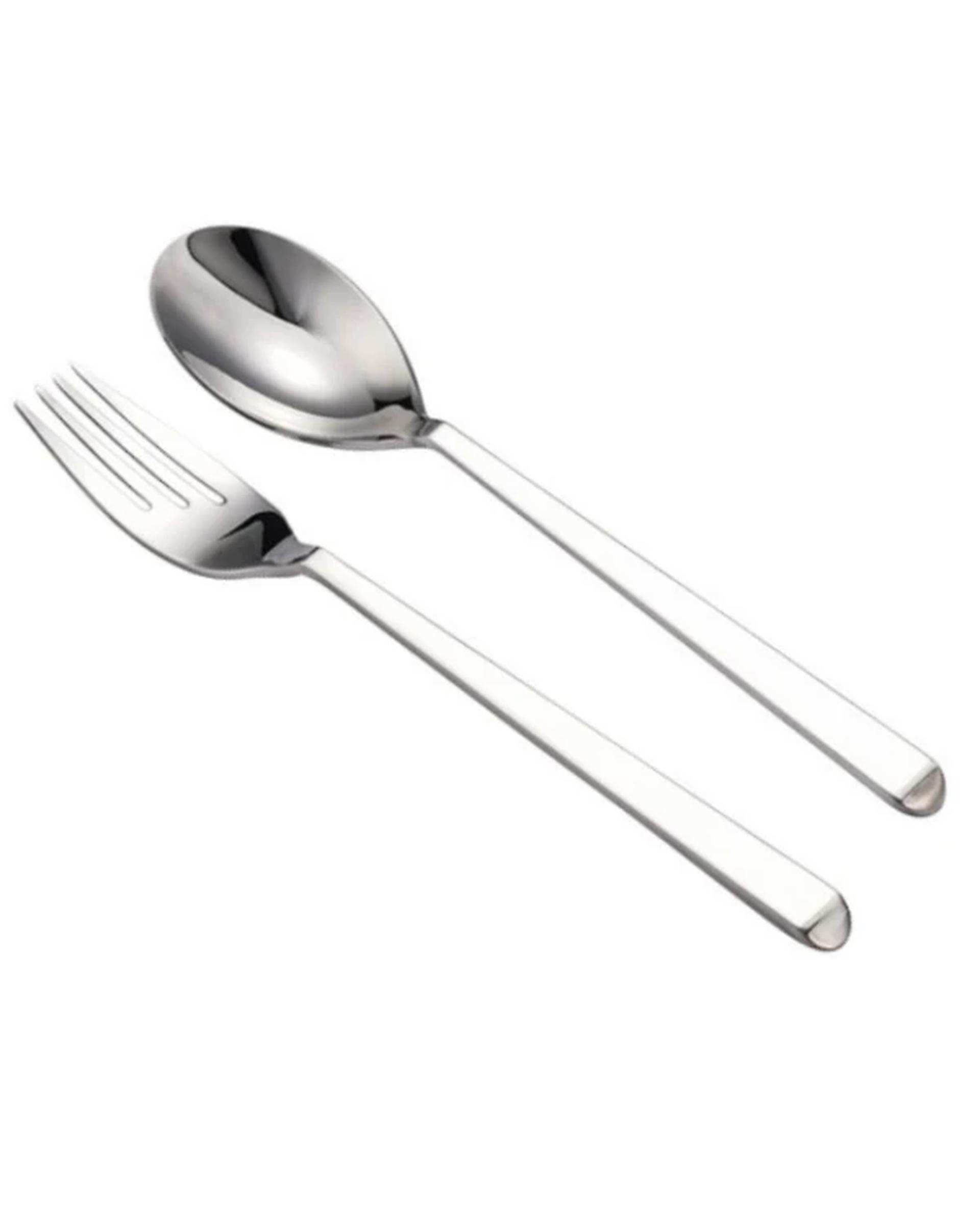 سرویس قاشق و چنگال 14 پارچه استیل جی فی نی GIFFINI مدل 01