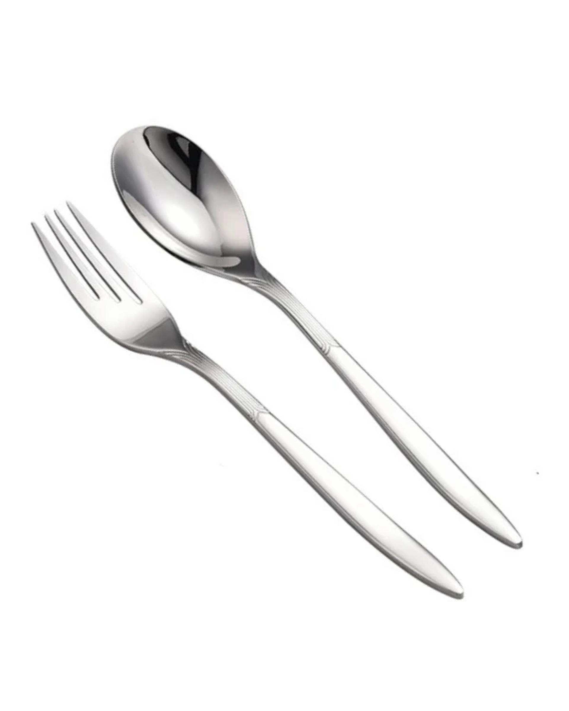 ست قاشق و چنگال استیل جی فی نی GIFFINI مدل 02 ست 1 نفره