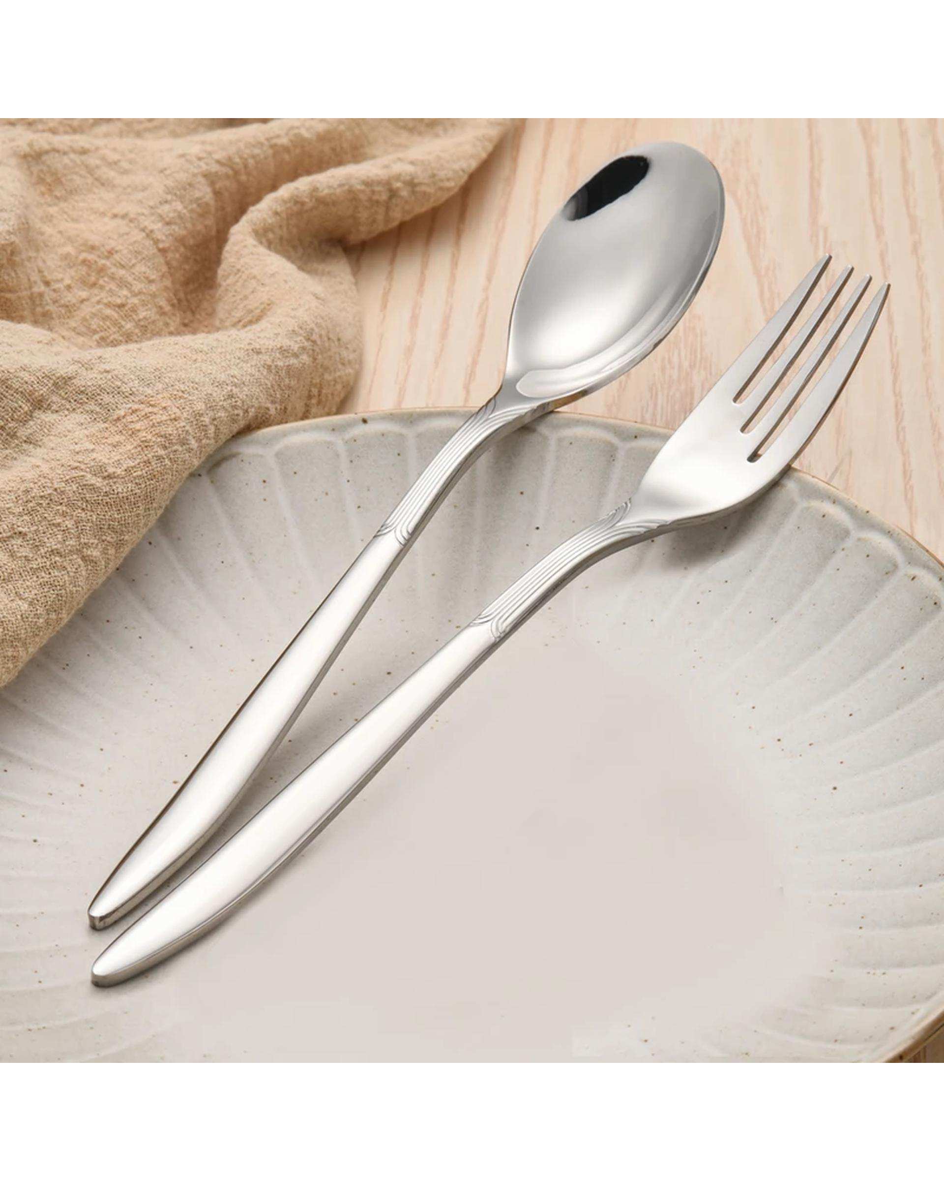 ست قاشق و چنگال استیل جی فی نی GIFFINI مدل 02 ست 1 نفره