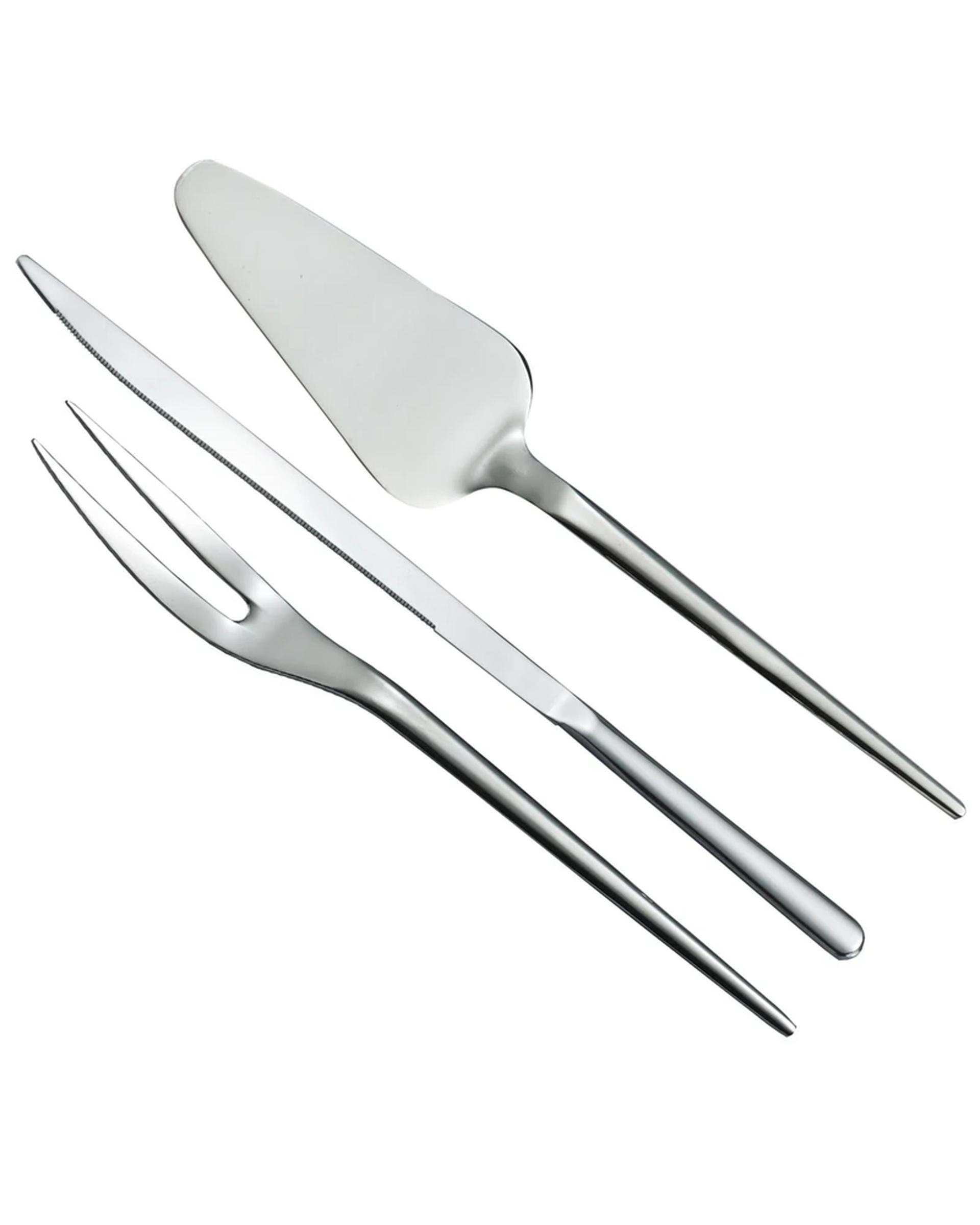 سرویس کفگیر 3 پارچه استیل جی فی نی GIFFINI مدل G-01