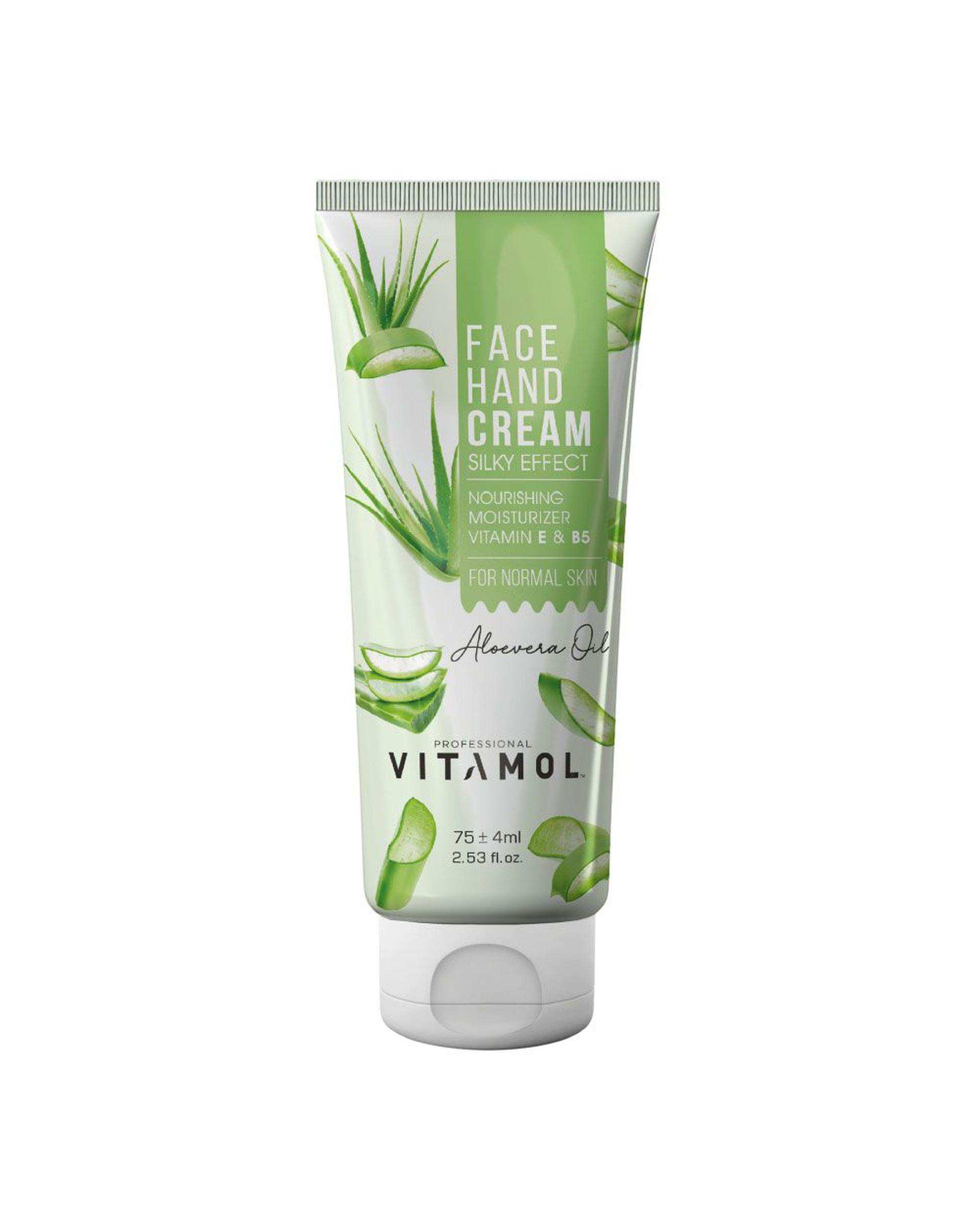 کرم دست و صورت ویتامول Vitamol حاوی عصاره آلوئه ورا 75ml