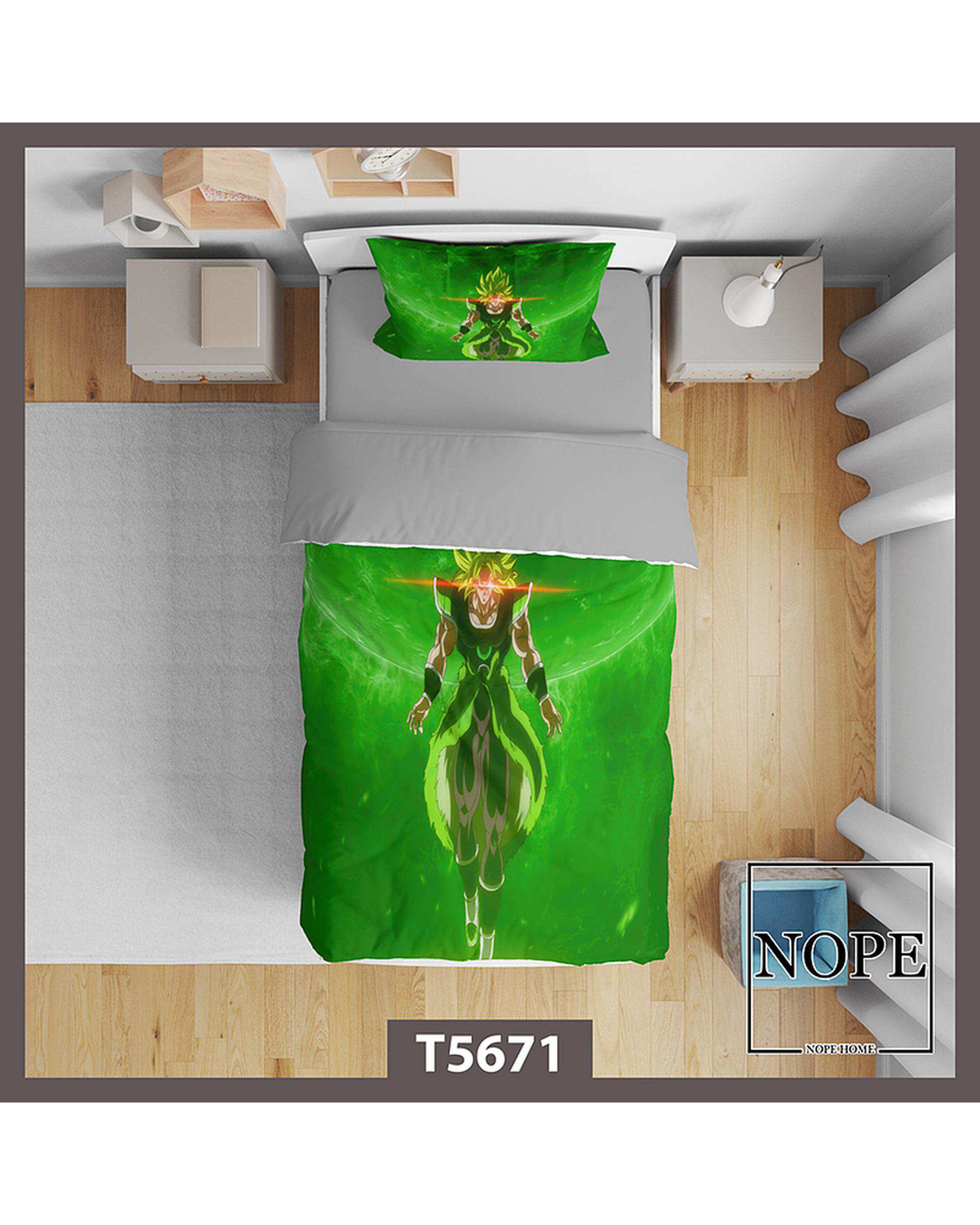 سرویس لحاف روتختی کودک یک نفره 5 تکه نوپه هوم Nopehome طرح Dragon Ball Super کمان کد T5671
