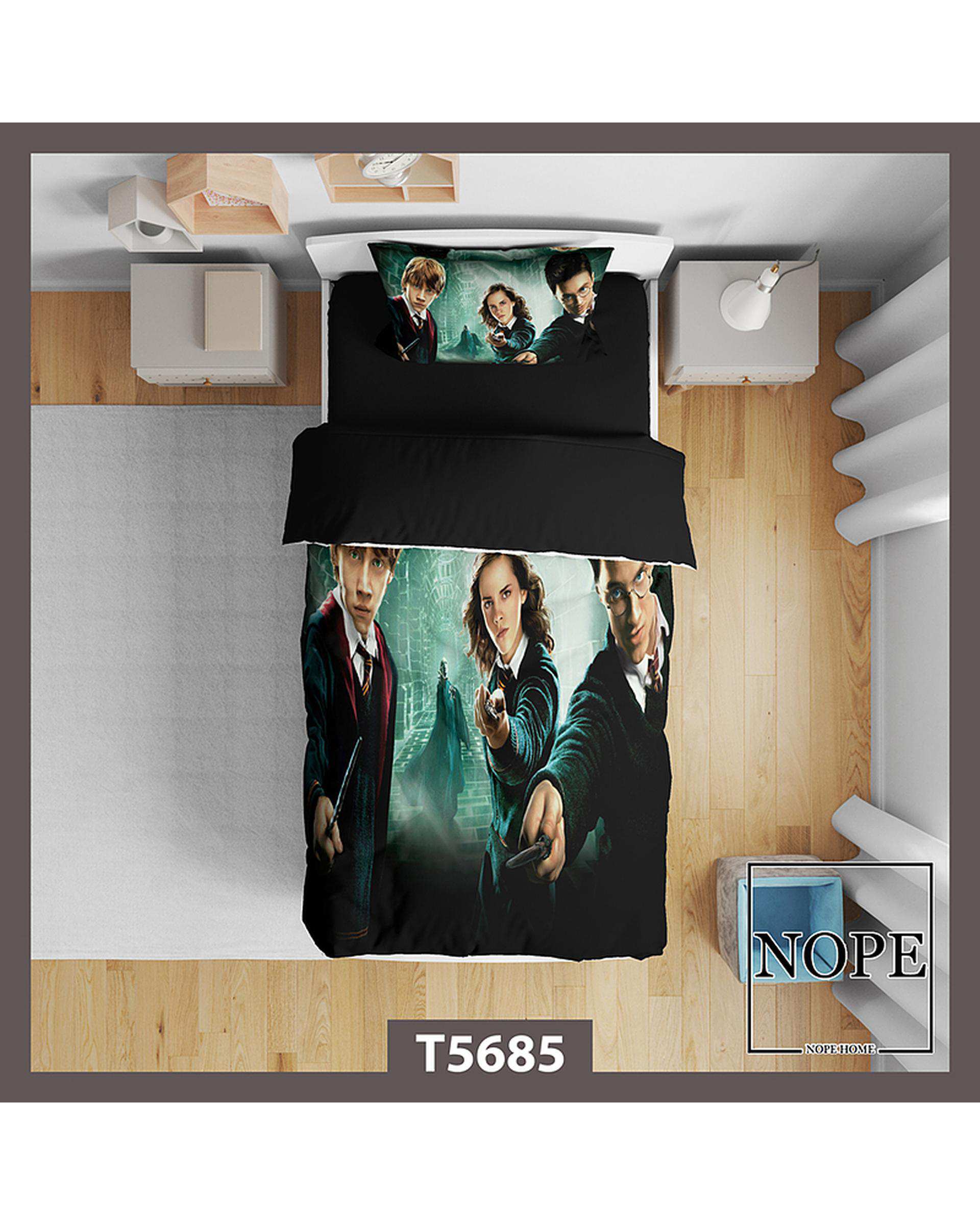 سرویس لحاف روتختی کودک یک نفره 5 تکه نوپه هوم Nopehome طرح هری پاتر کد T5685