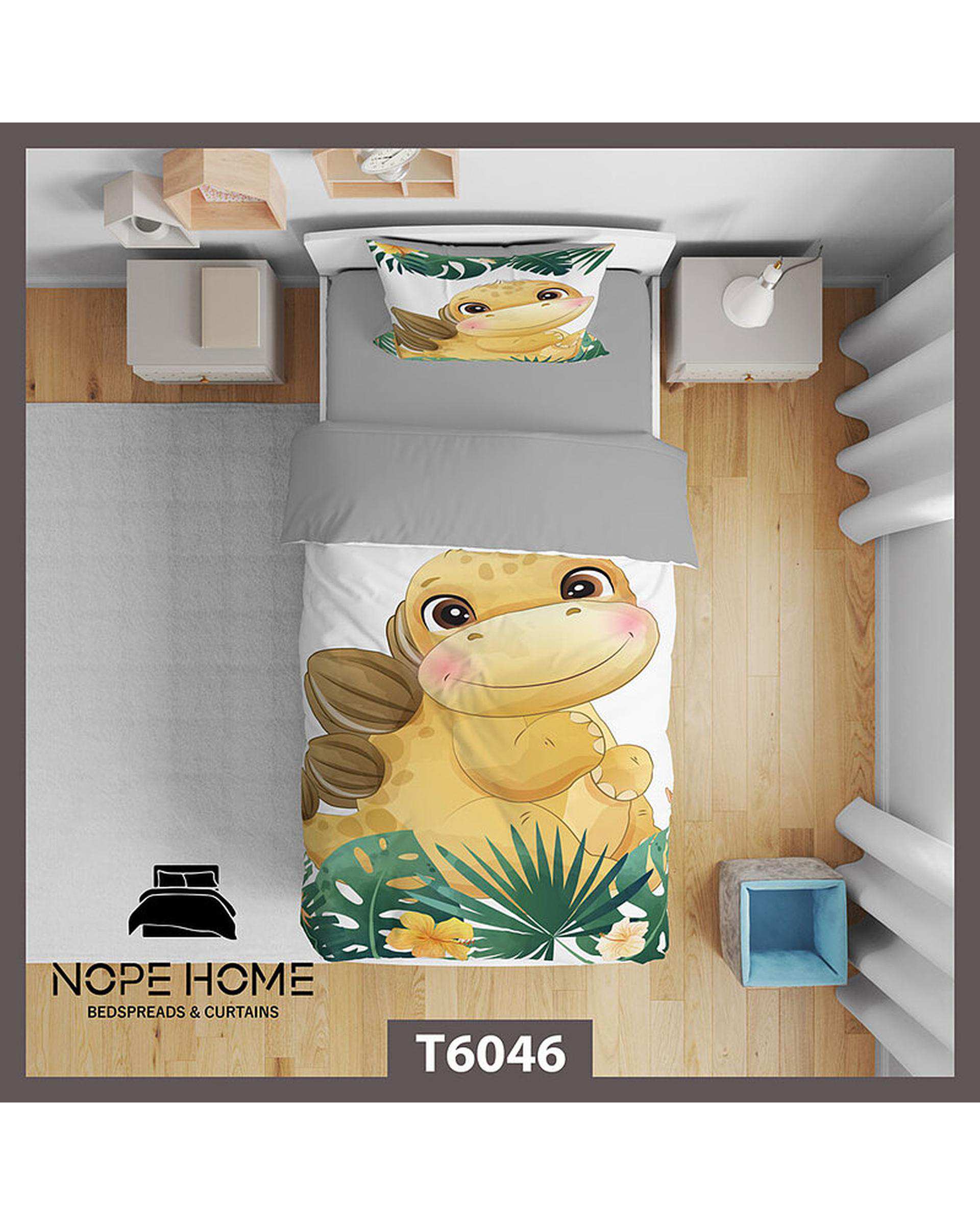 سرویس لحاف روتختی کودک یک نفره 5 تکه نوپه هوم Nopehome طرح عروسک کد T6046