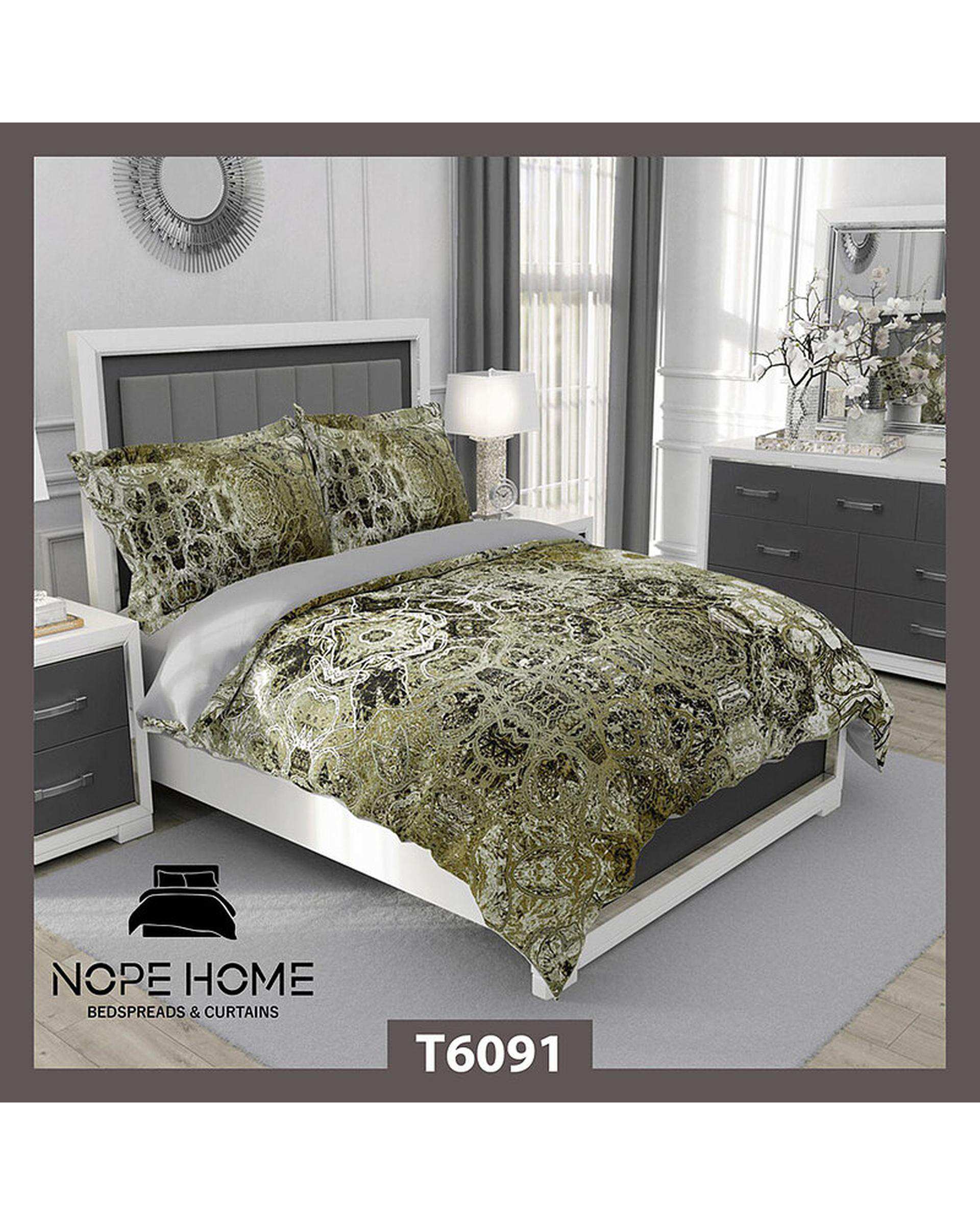 سرویس لحاف روتختی یک نفره 5 تکه نوپه هوم Nopehome طرح مدرن کد T6091