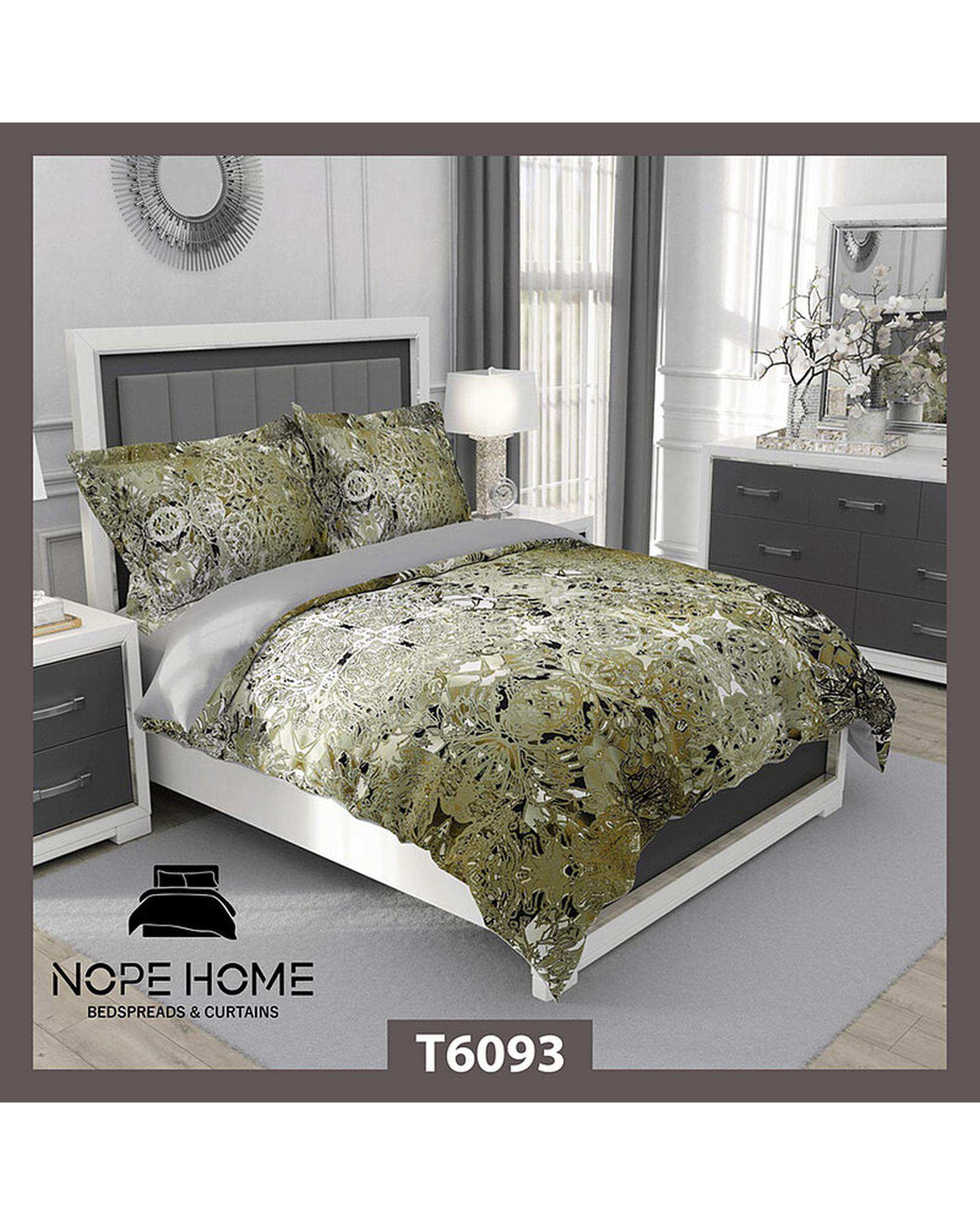 سرویس لحاف روتختی یک نفره 5 تکه نوپه هوم Nopehome طرح مدرن کد T6093