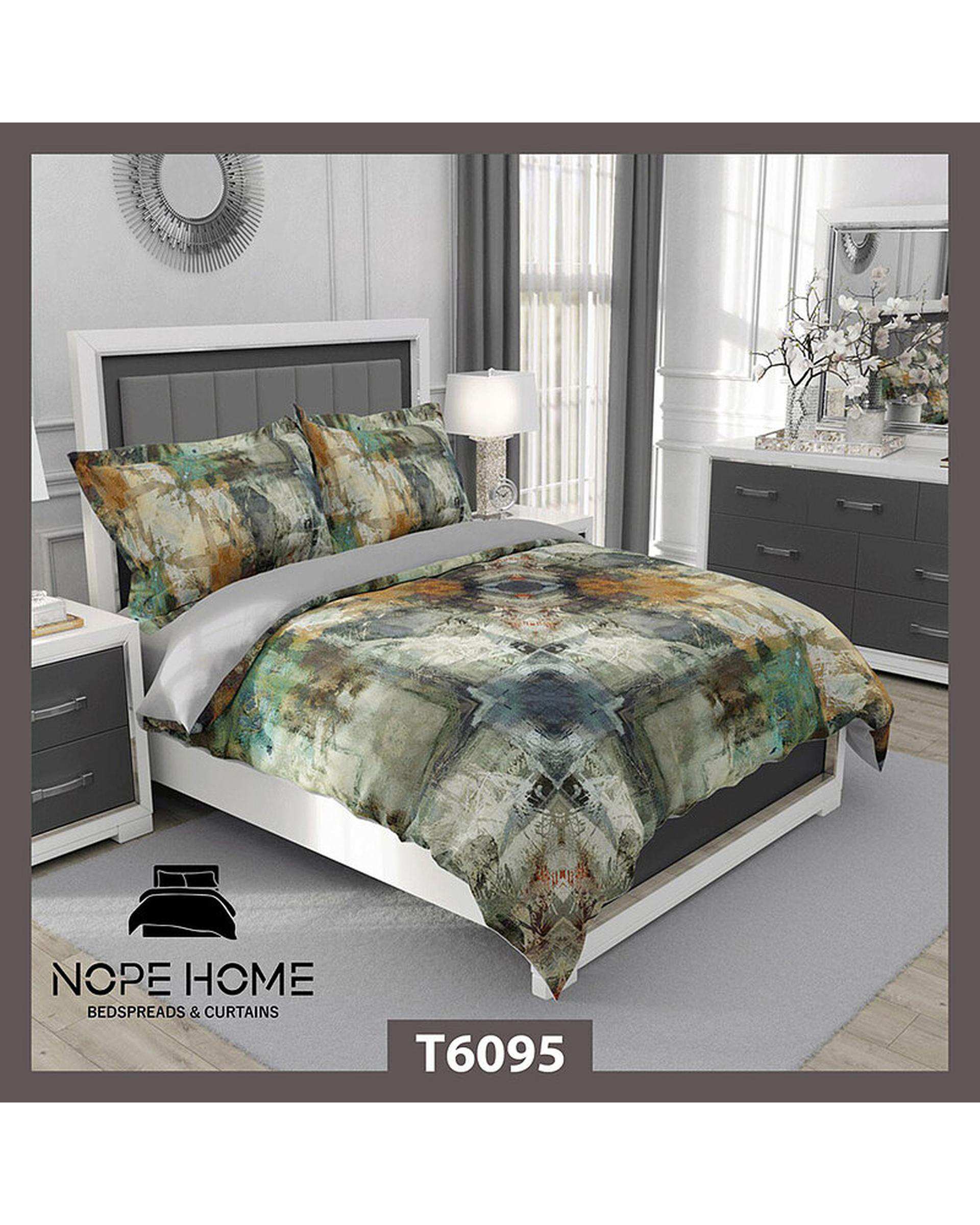 سرویس لحاف روتختی یک نفره 5 تکه نوپه هوم Nopehome طرح مدرن کد T6095