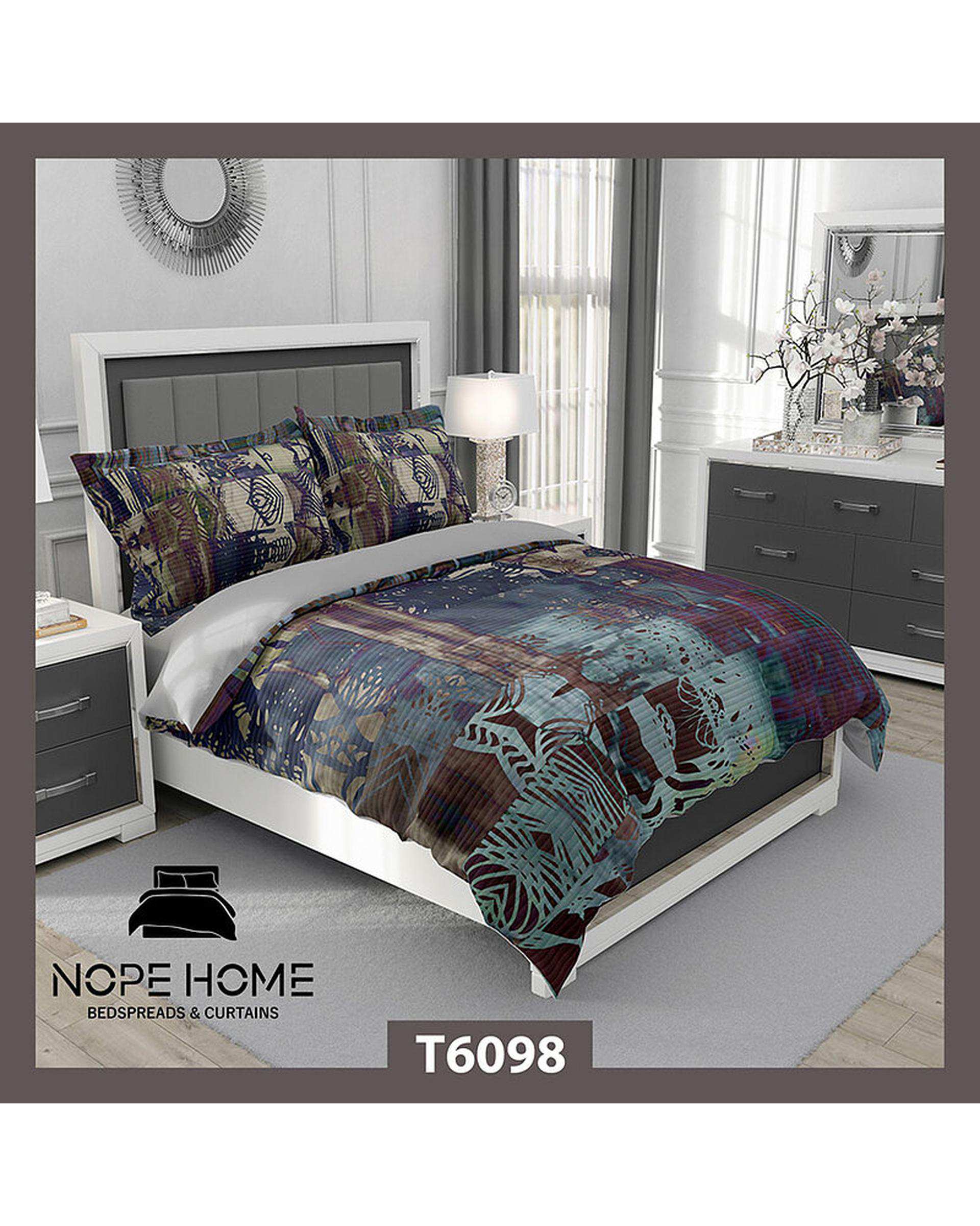 سرویس لحاف روتختی یک نفره 5 تکه نوپه هوم Nopehome طرح اسپرت کد T6098