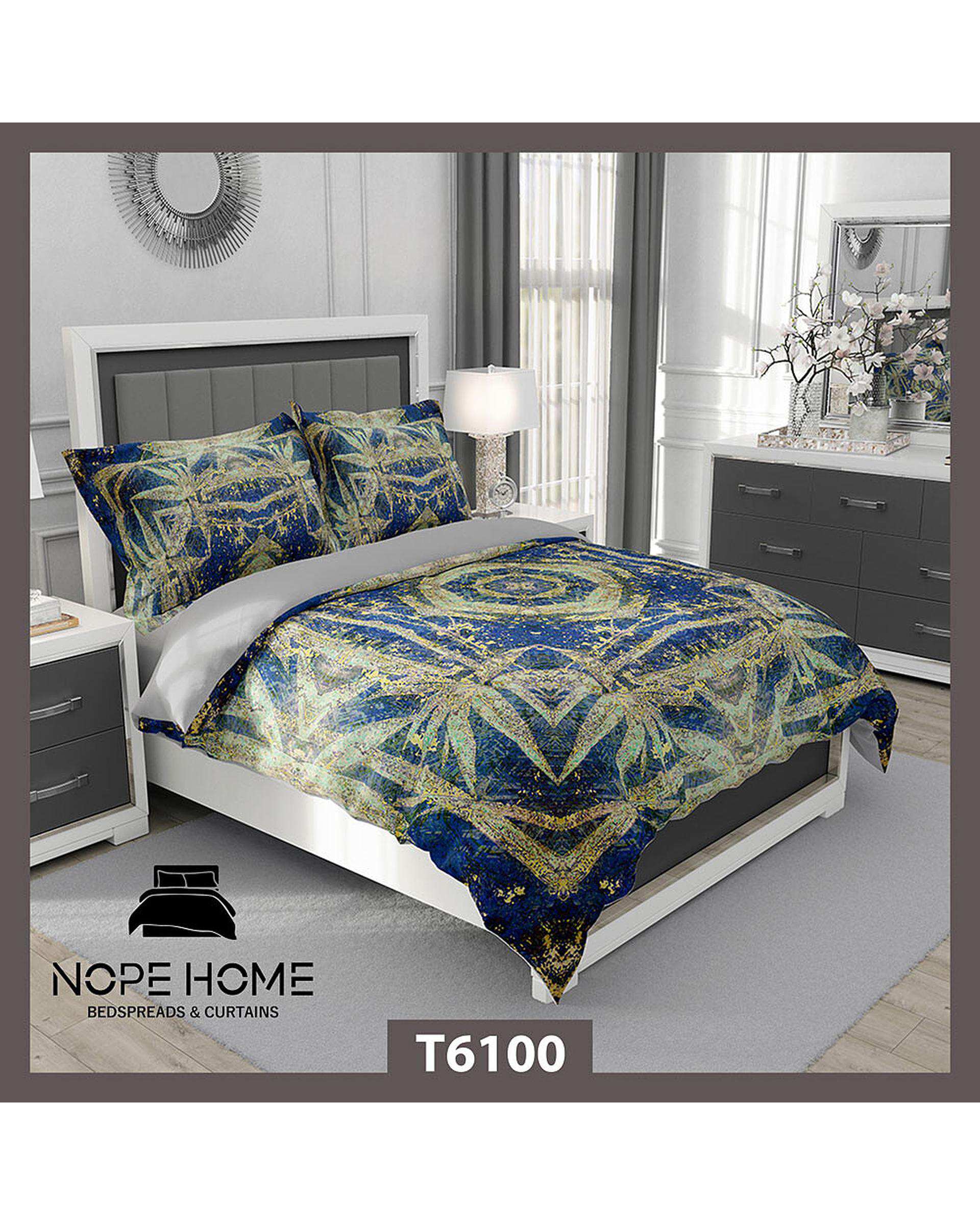 سرویس لحاف روتختی یک نفره 5 تکه نوپه هوم Nopehome طرح مدرن کد T6100