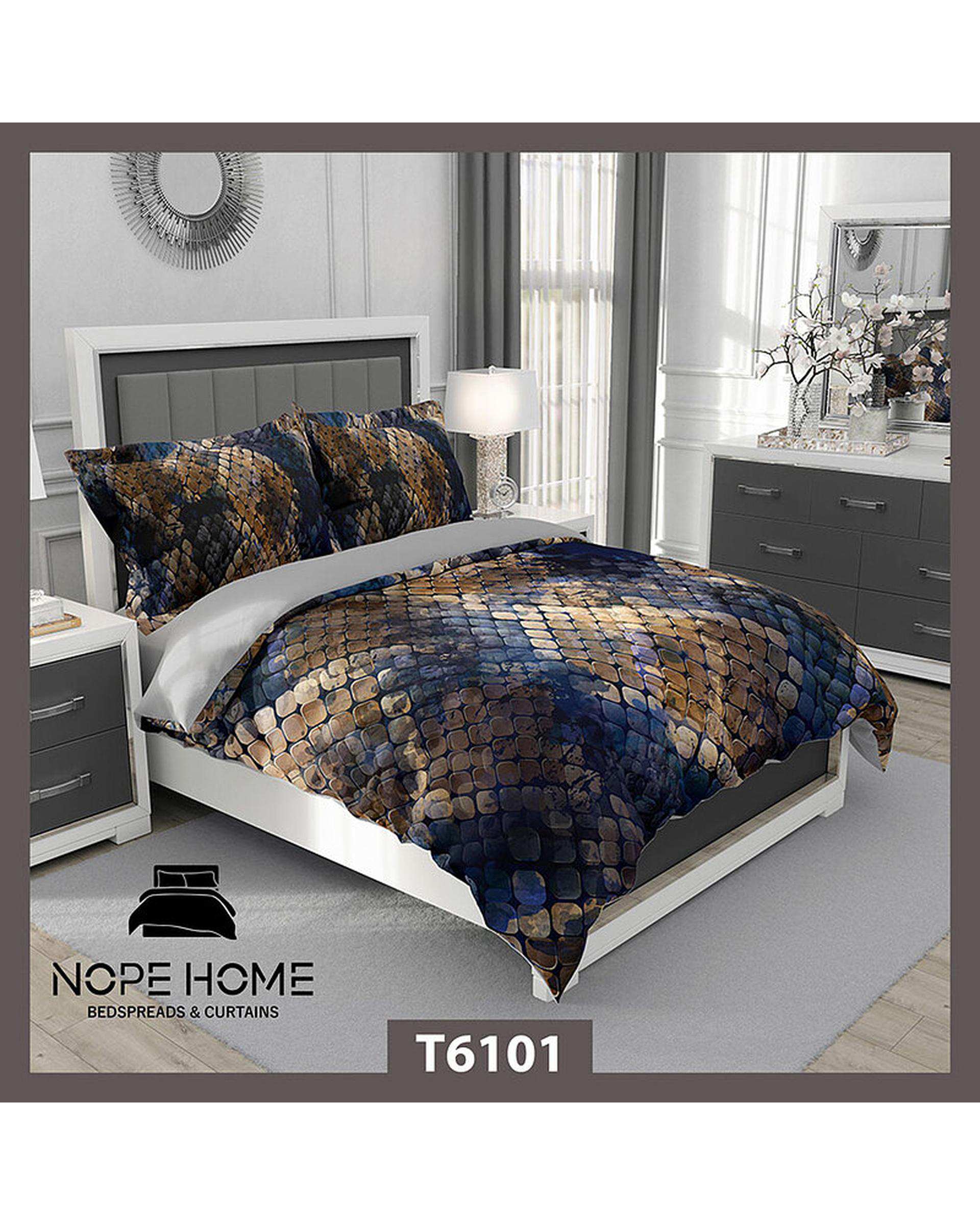 سرویس لحاف روتختی یک نفره 5 تکه نوپه هوم Nopehome طرح مدرن کد T6101