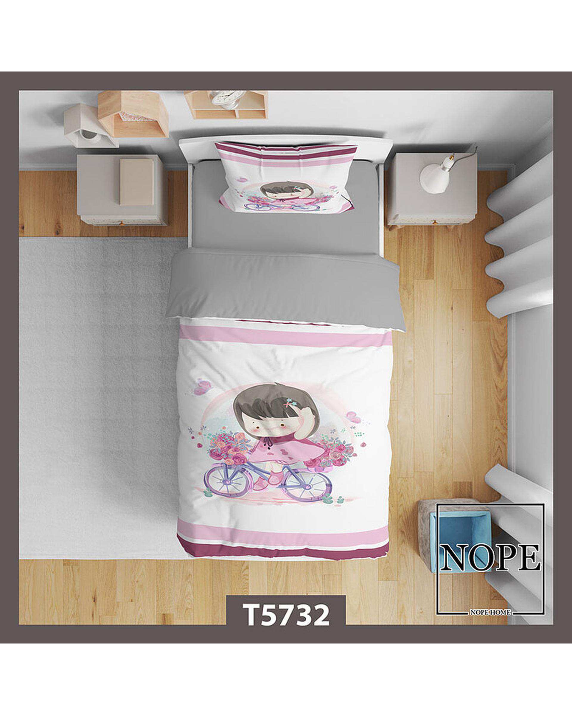 سرویس لحاف روتختی کودک یک نفره 5 تکه نوپه هوم Nopehome طرح فانتزی کد T5732
