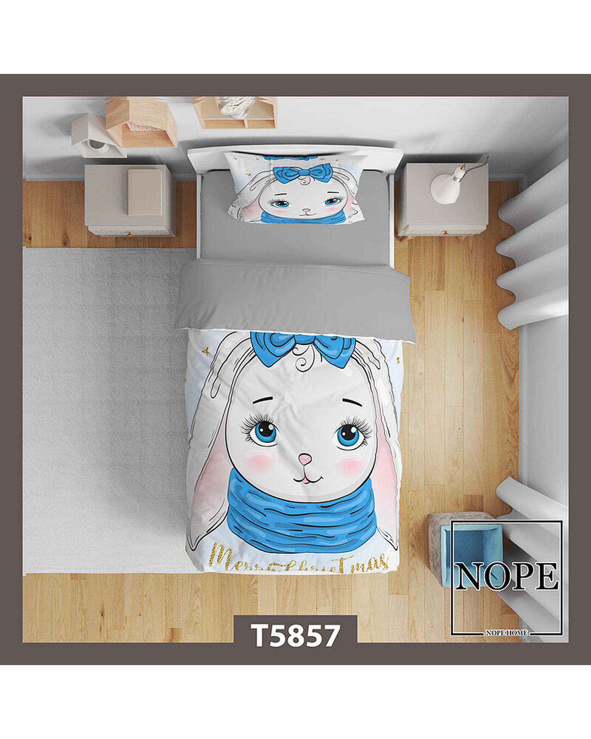 سرویس لحاف روتختی کودک یک نفره 5 تکه نوپه هوم Nopehome طرح فانتزی کد T5857