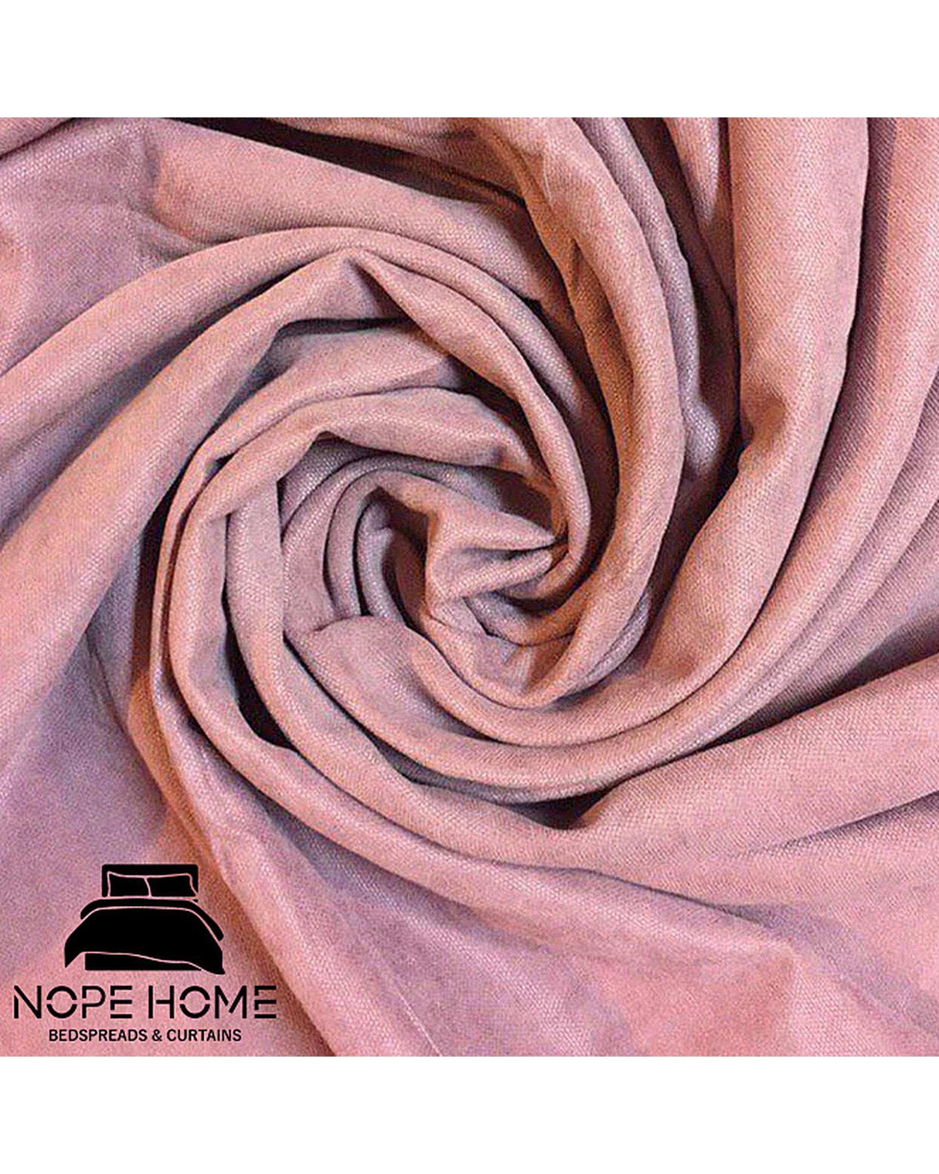 سرویس لحاف روتختی مینیمال کتان مخمل یک نفره 5 تکه کالباسی نوپه هوم Nopehome طرح لوزی کد MKK08