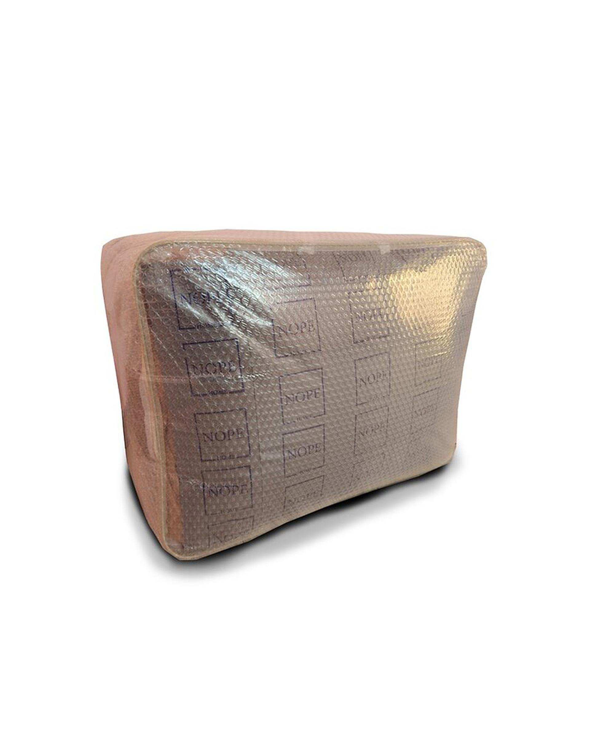 سرویس لحاف روتختی مینیمال کتان مخمل یک نفره 5 تکه کالباسی نوپه هوم Nopehome طرح لوزی کد MKK08