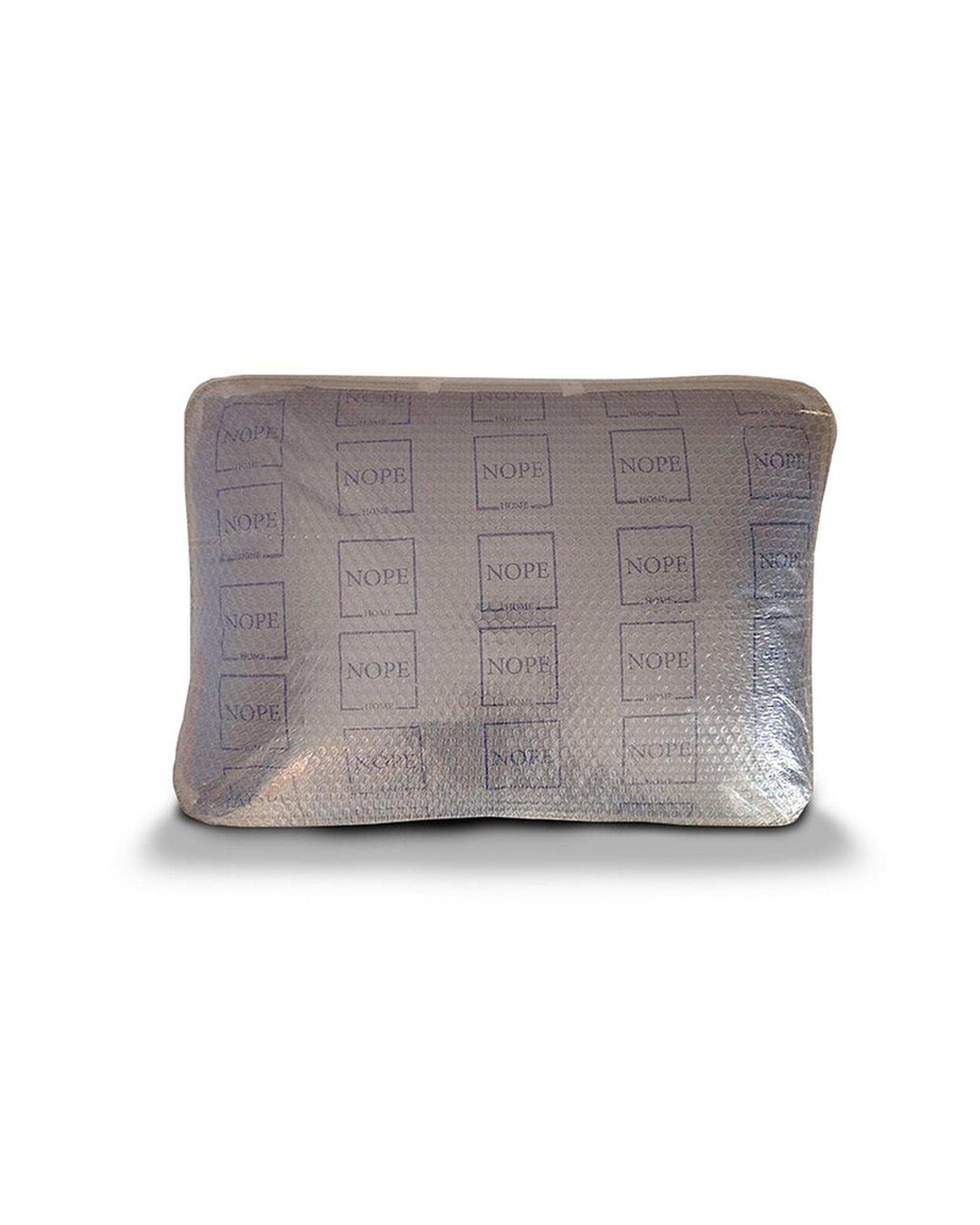 سرویس لحاف روتختی مینیمال کتان مخمل یک نفره 5 تکه بنفش نوپه هوم Nopehome طرح مربع کد MKK23