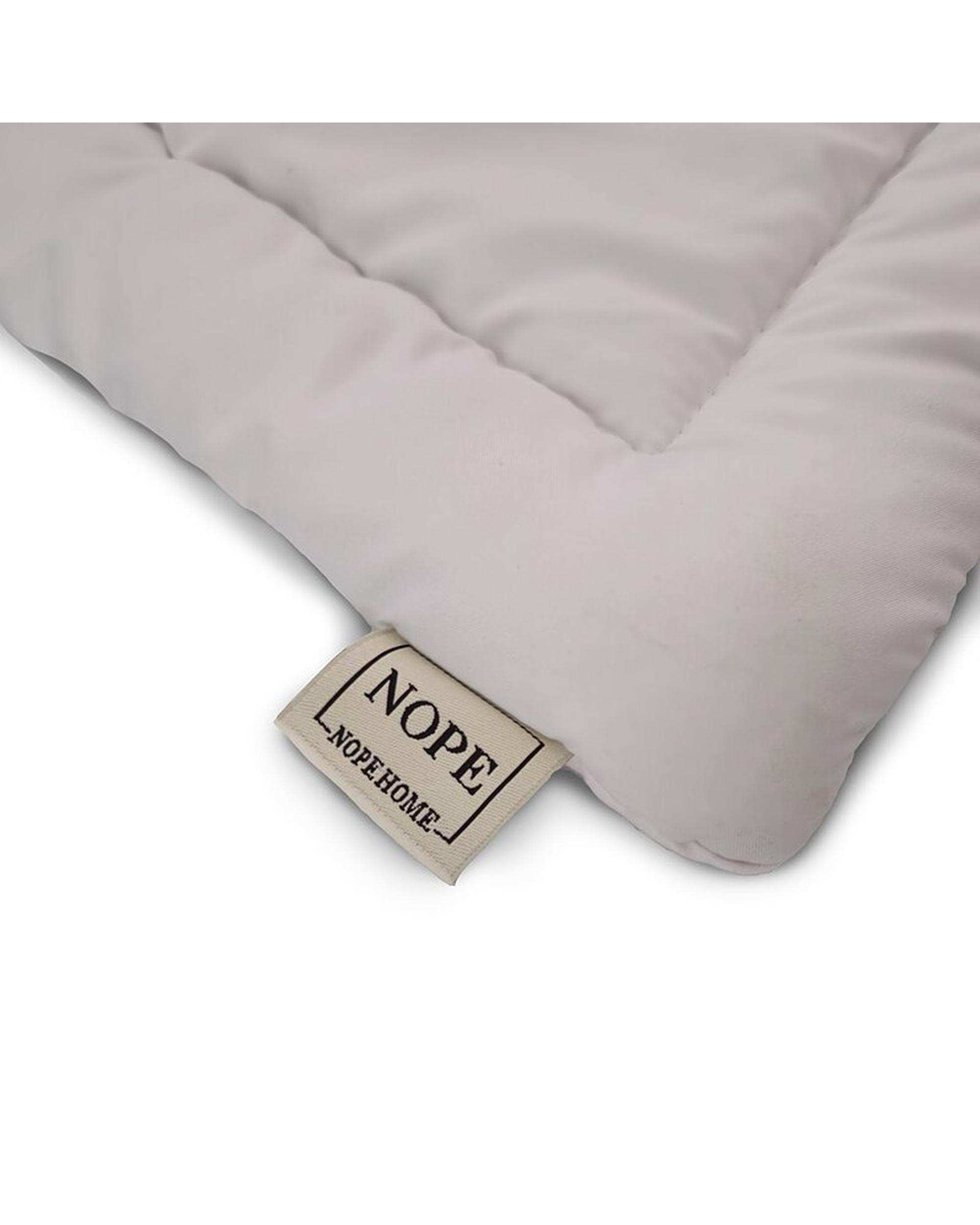 سرویس لحاف روتختی مینیمال کتان مخمل یک نفره 5 تکه سبز تیره نوپه هوم Nopehome طرح مربع کد MKK25
