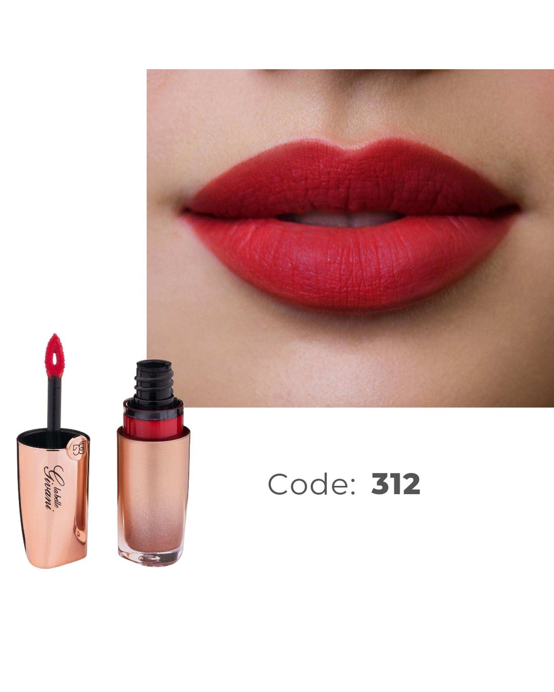 رژ لب مایع لابلا جیوانی La Belle Givani شماره 312 حجم 6ml