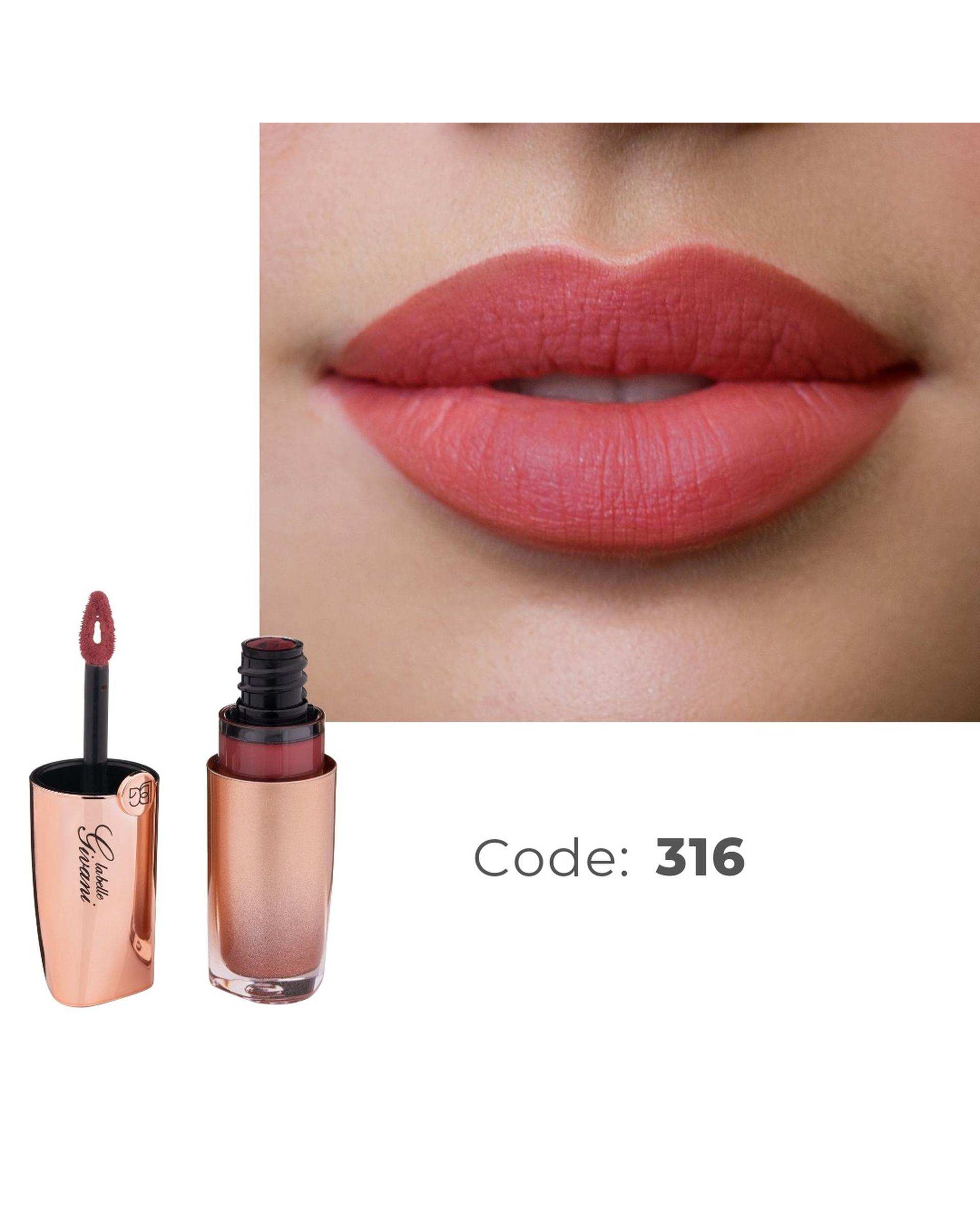 رژ لب مایع لابلا جیوانی La Belle Givani شماره 316 حجم 6ml