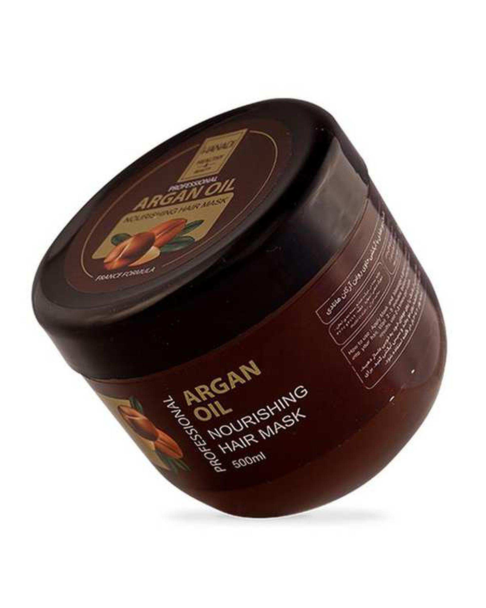 ماسک مو کاسه ای تغذیه کننده هانادی Hanadi حاوی روغن آرگان حجم 500ml
