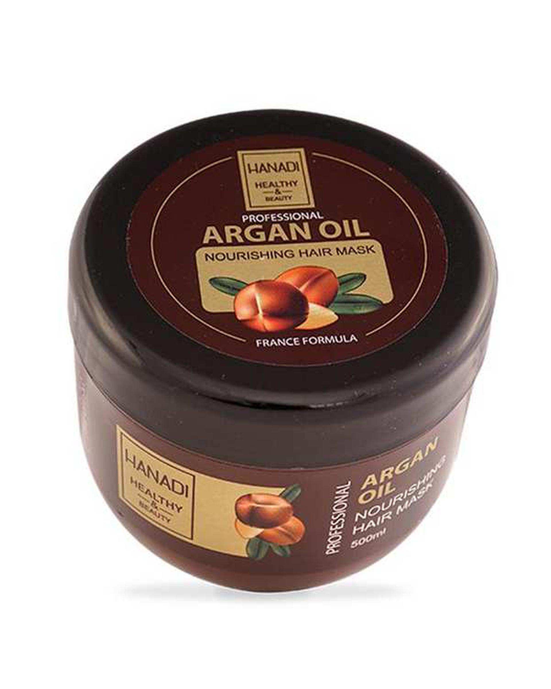 ماسک مو کاسه ای تغذیه کننده هانادی Hanadi حاوی روغن آرگان حجم 500ml