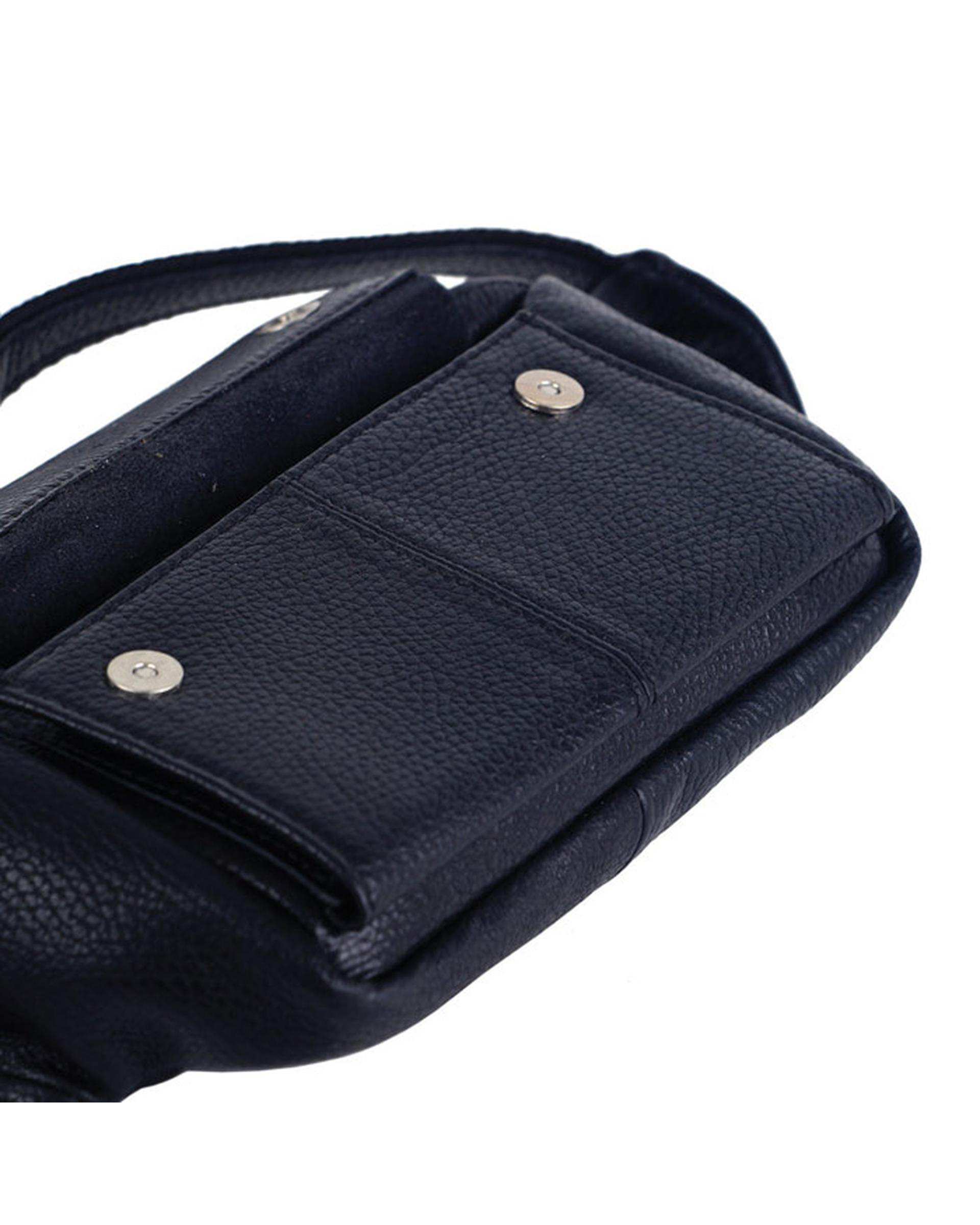 کیف کمری چرم مشکی چرم بارز Charm Barez مدل DG66.1