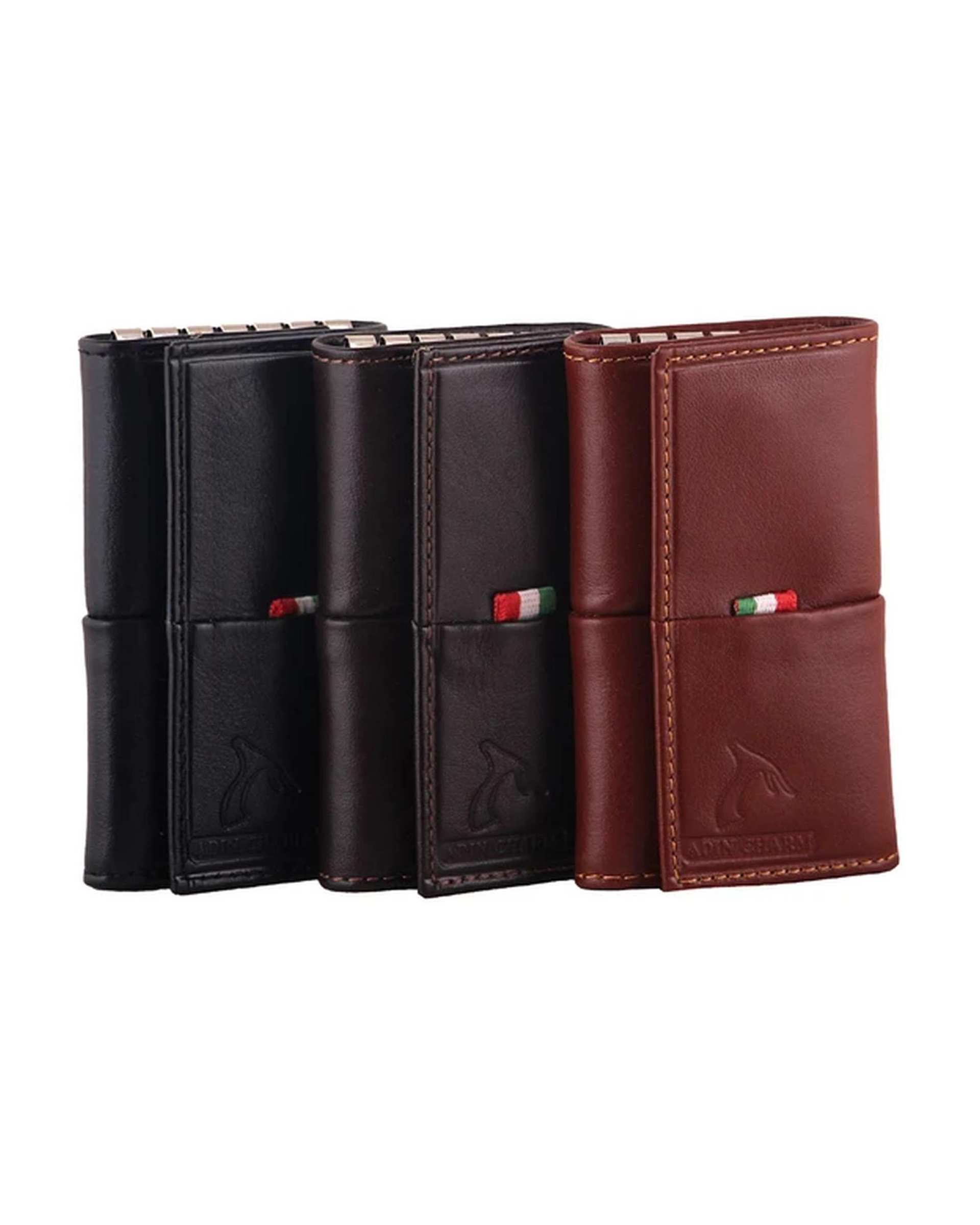 ست هدیه چرم مردانه مشکی چرم بارز Charm Barez کد DS55