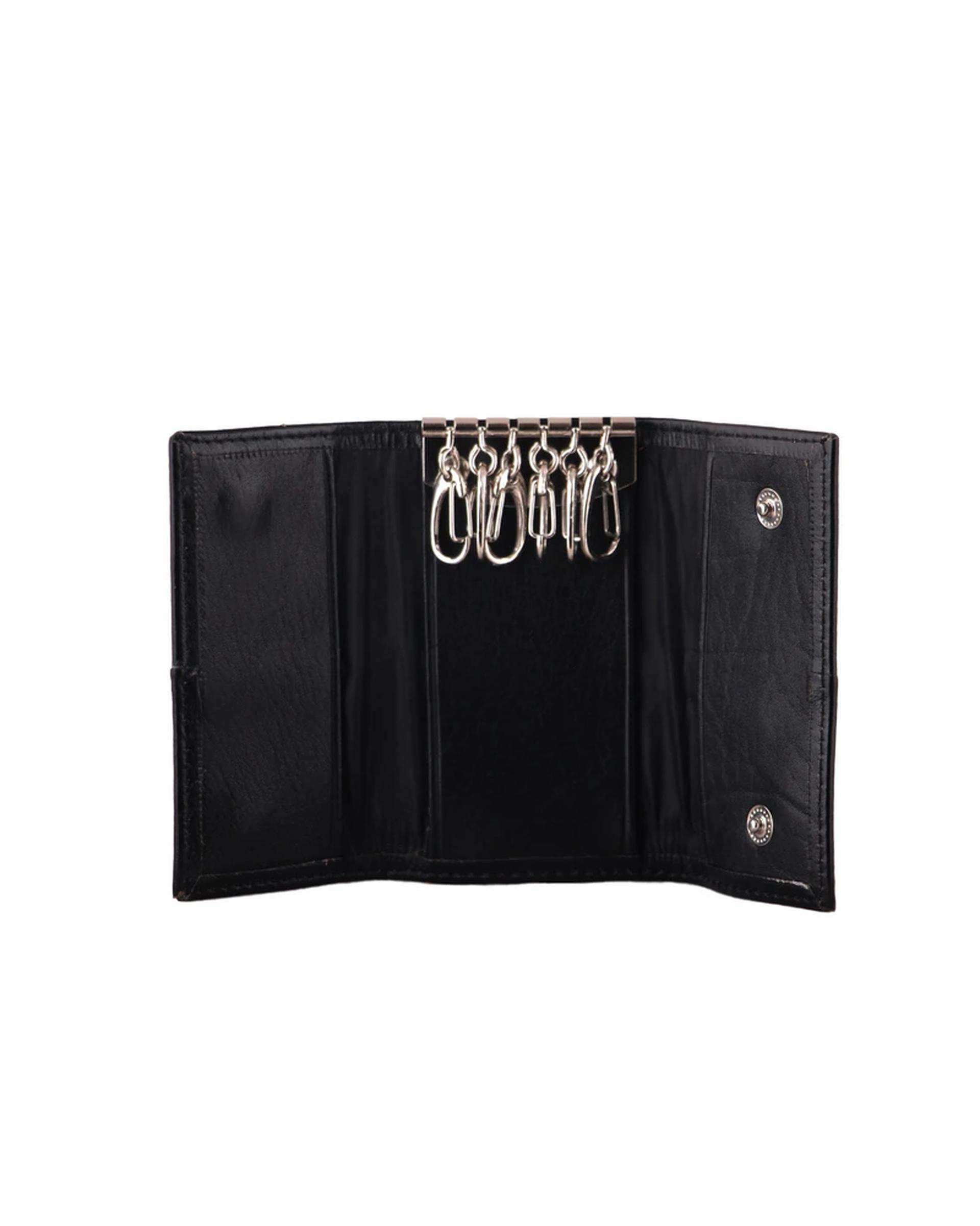 ست هدیه چرم مردانه مشکی چرم بارز Charm Barez کد DS55