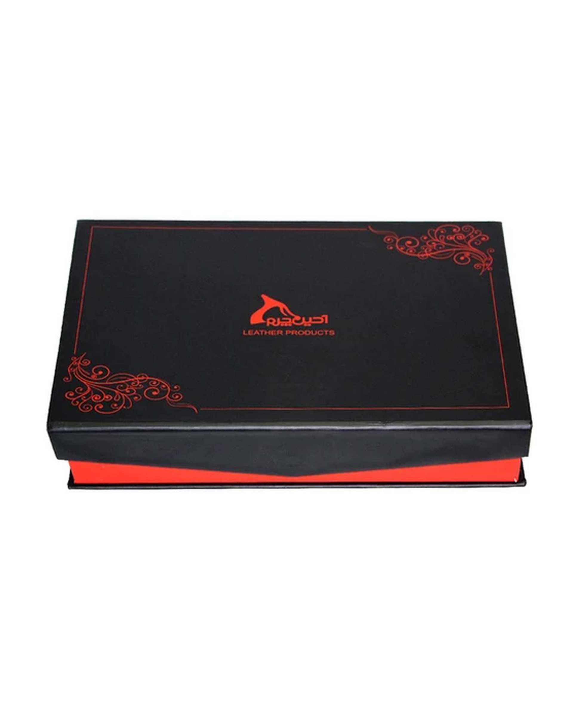 ست هدیه چرم مشکی چرم بارز Charm Barez مدل DS23.1