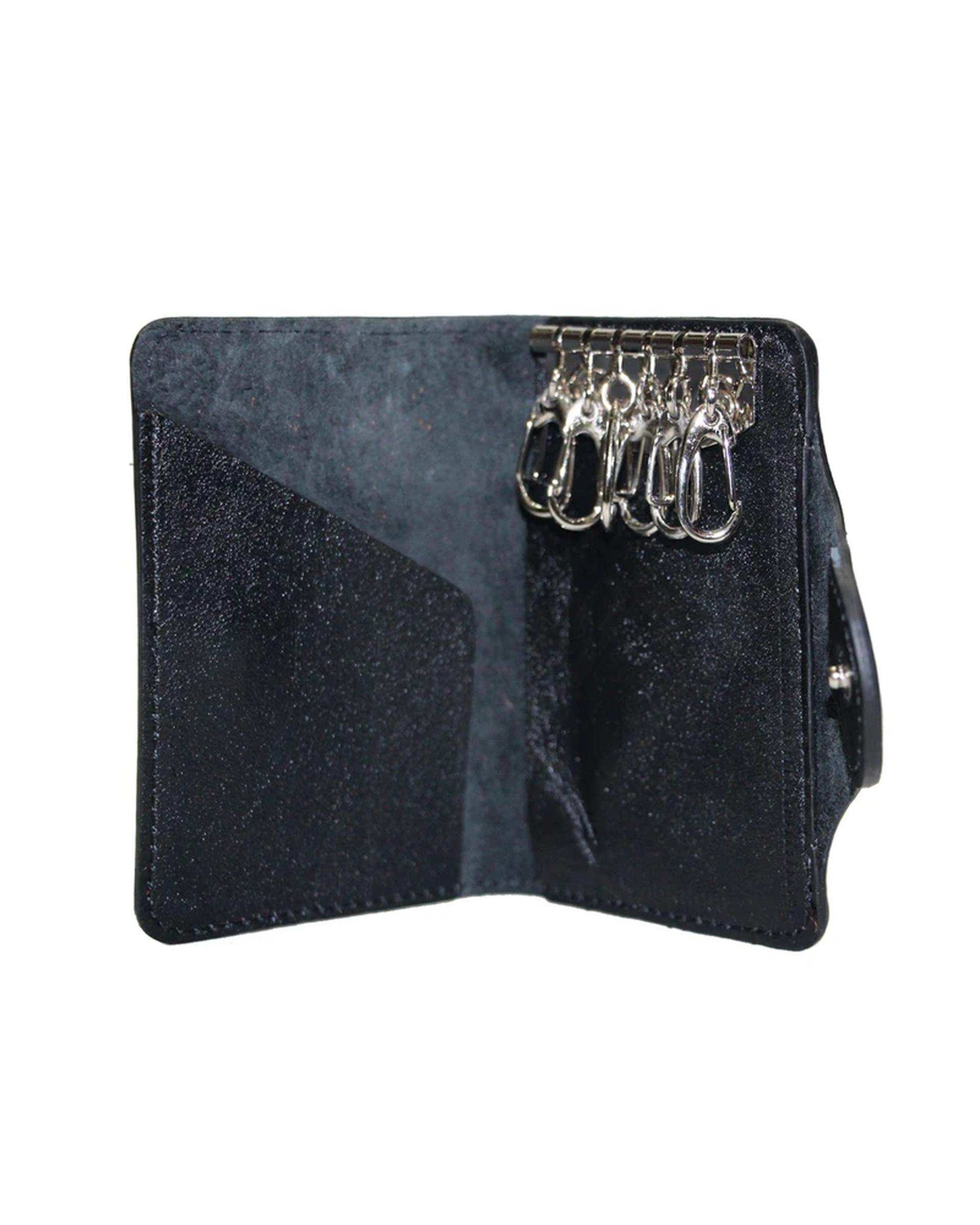 ست هدیه چرم مردانه مشکی چرم بارز Charm Barez کد DS40