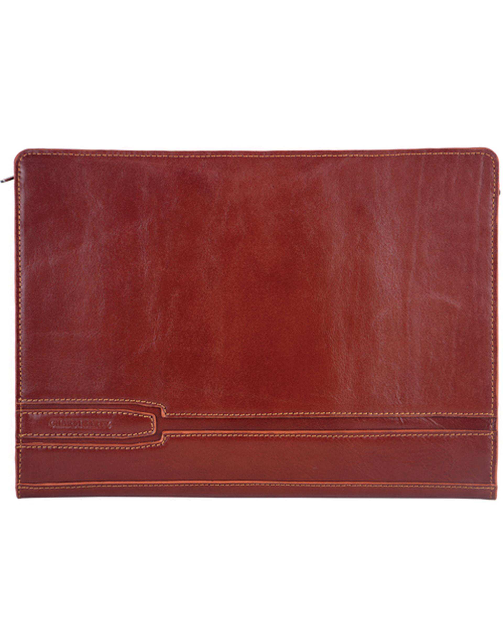 کیف دستی چرم عسلی چرم بارز Charm Barez مدل DF40