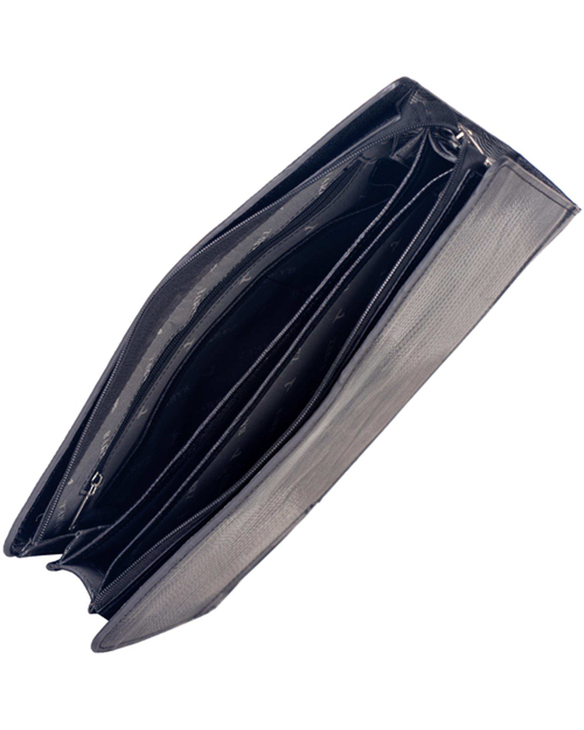 کیف دستی چرم مشکی چرم بارز Charm Barez مدل DF40.PRIMA