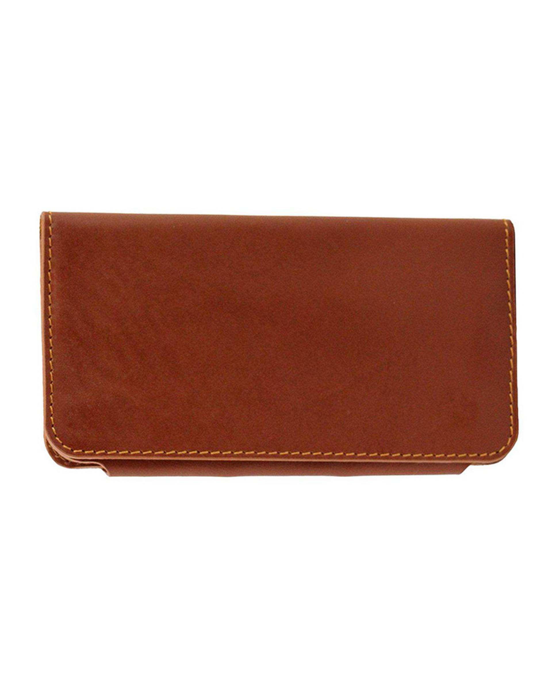کیف پول چرم عسلی چرم بارز Charm Barez مدل DM49