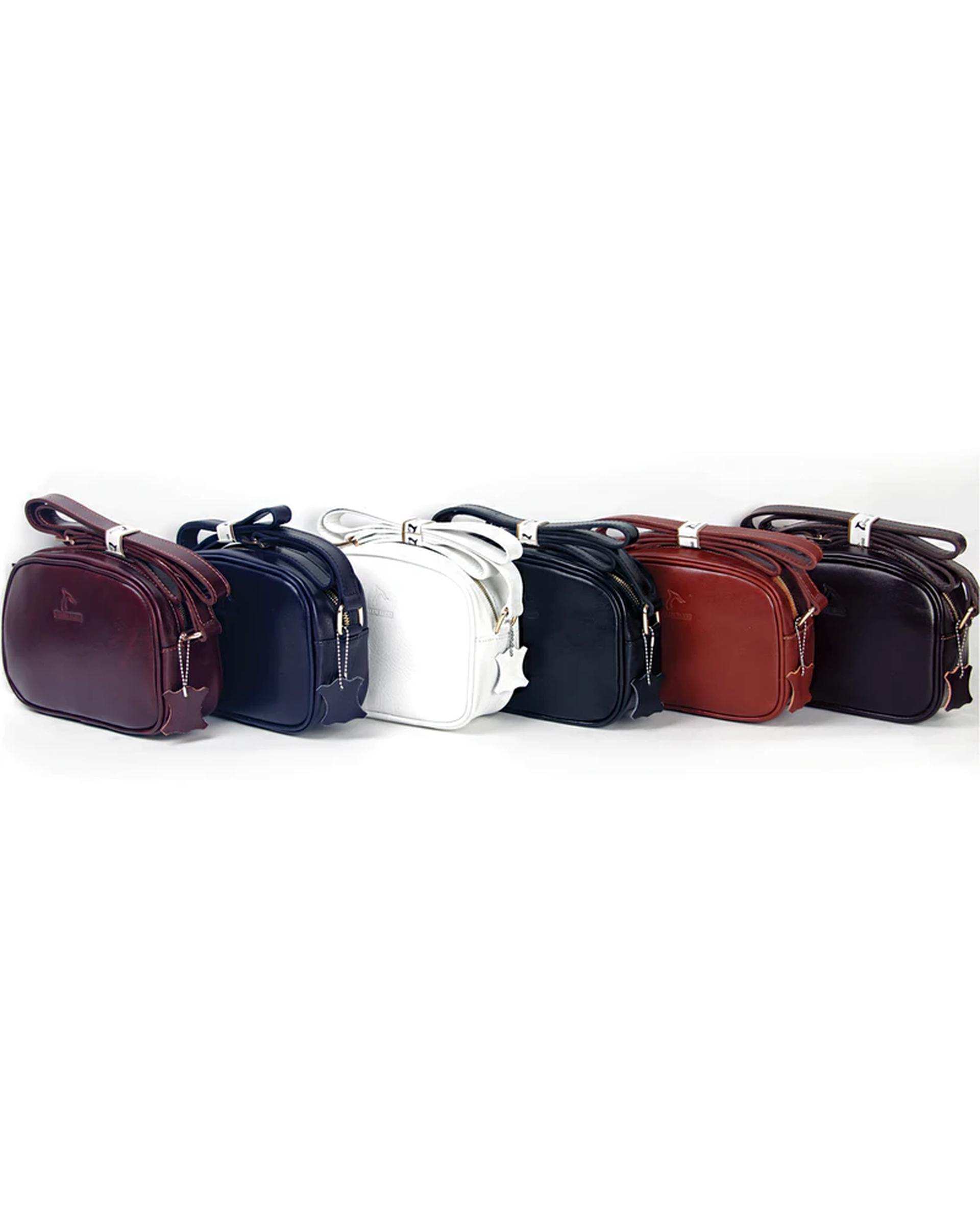 کیف چرم زنانه رودوشی مشکی چرم بارز Charm Barez مدل DG80