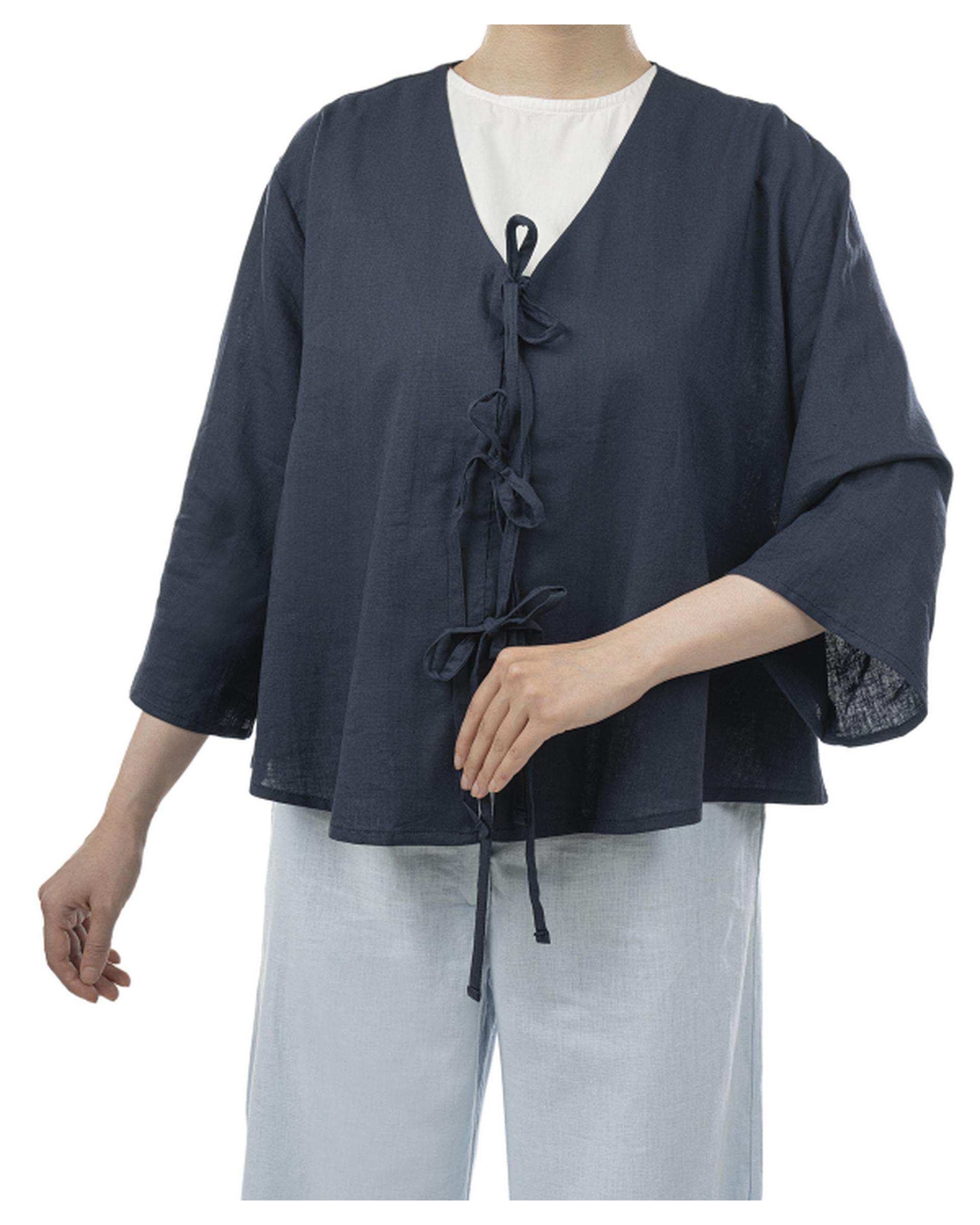 شومیز زنانه سرمه ای سوپردرای Superdry کد W13S55001C