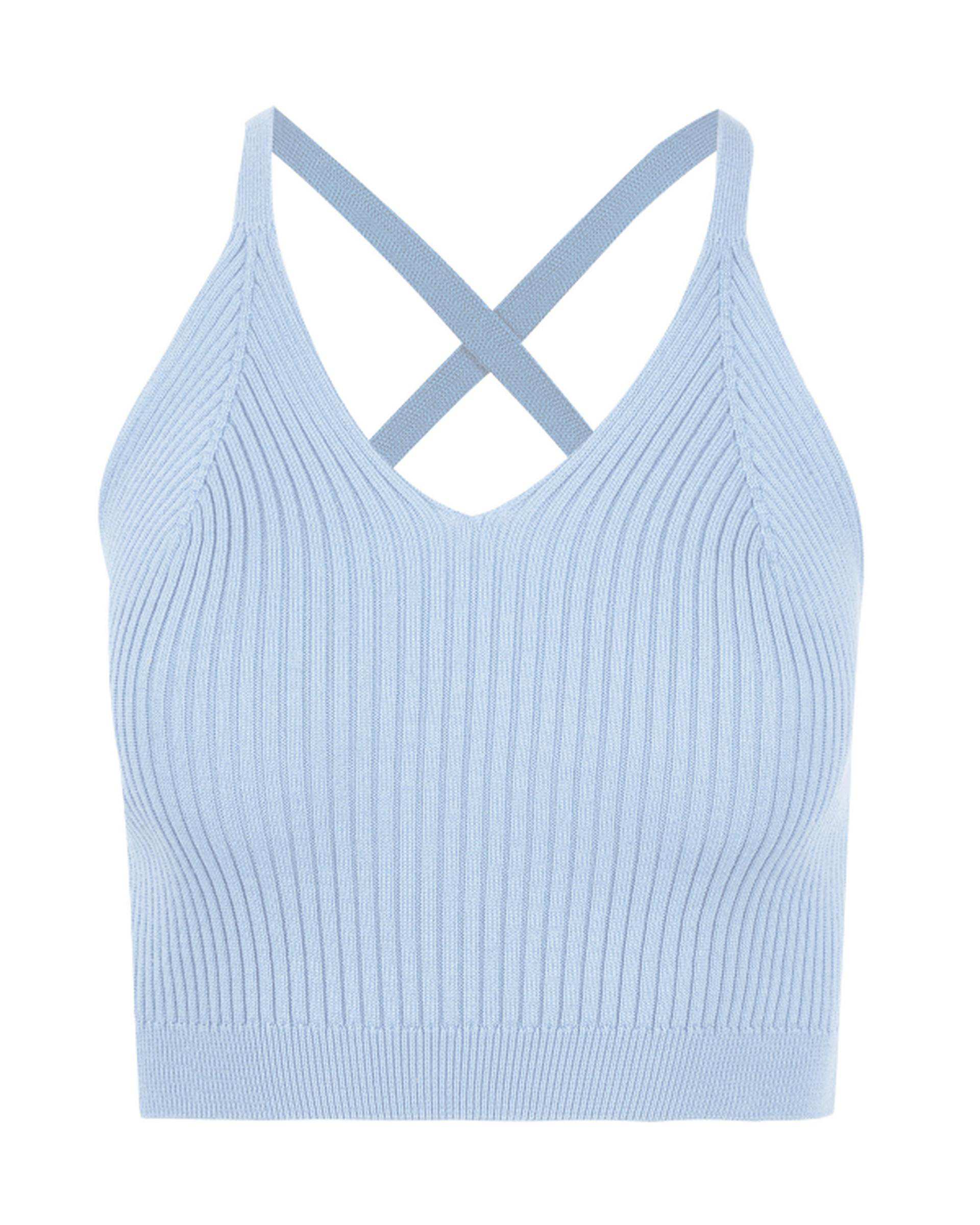 تاپ زنانه کراپ آبی روشن سوپردرای Superdry کد W15S51702T